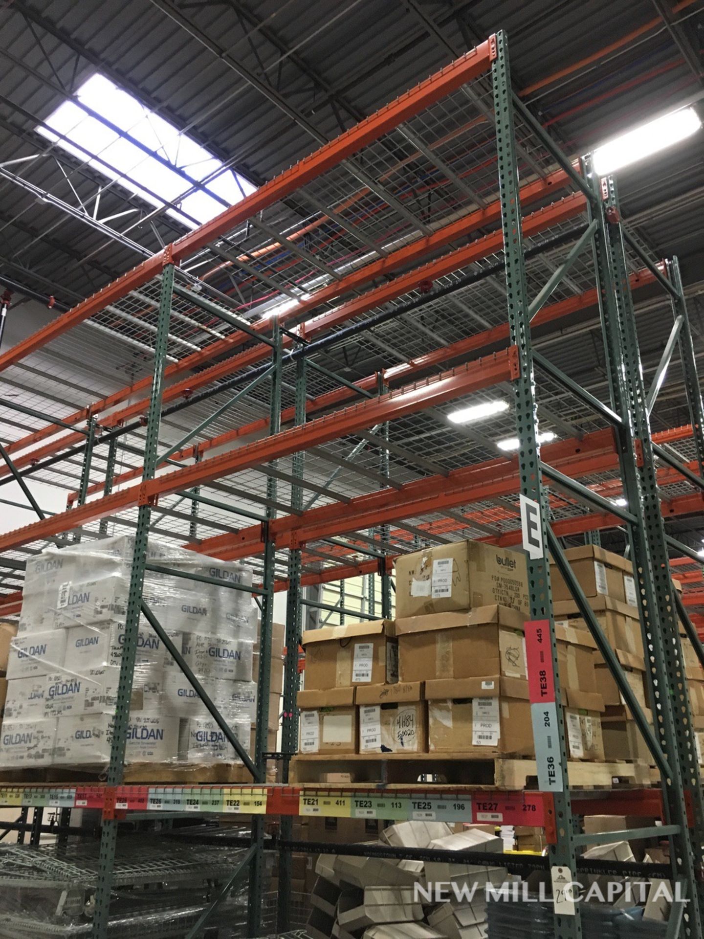 Interlake Teardrop Pallet Rack, (8) Uprights (3in x 1.625in Columns, 42in | Rig: See Lot Description - Image 9 of 13