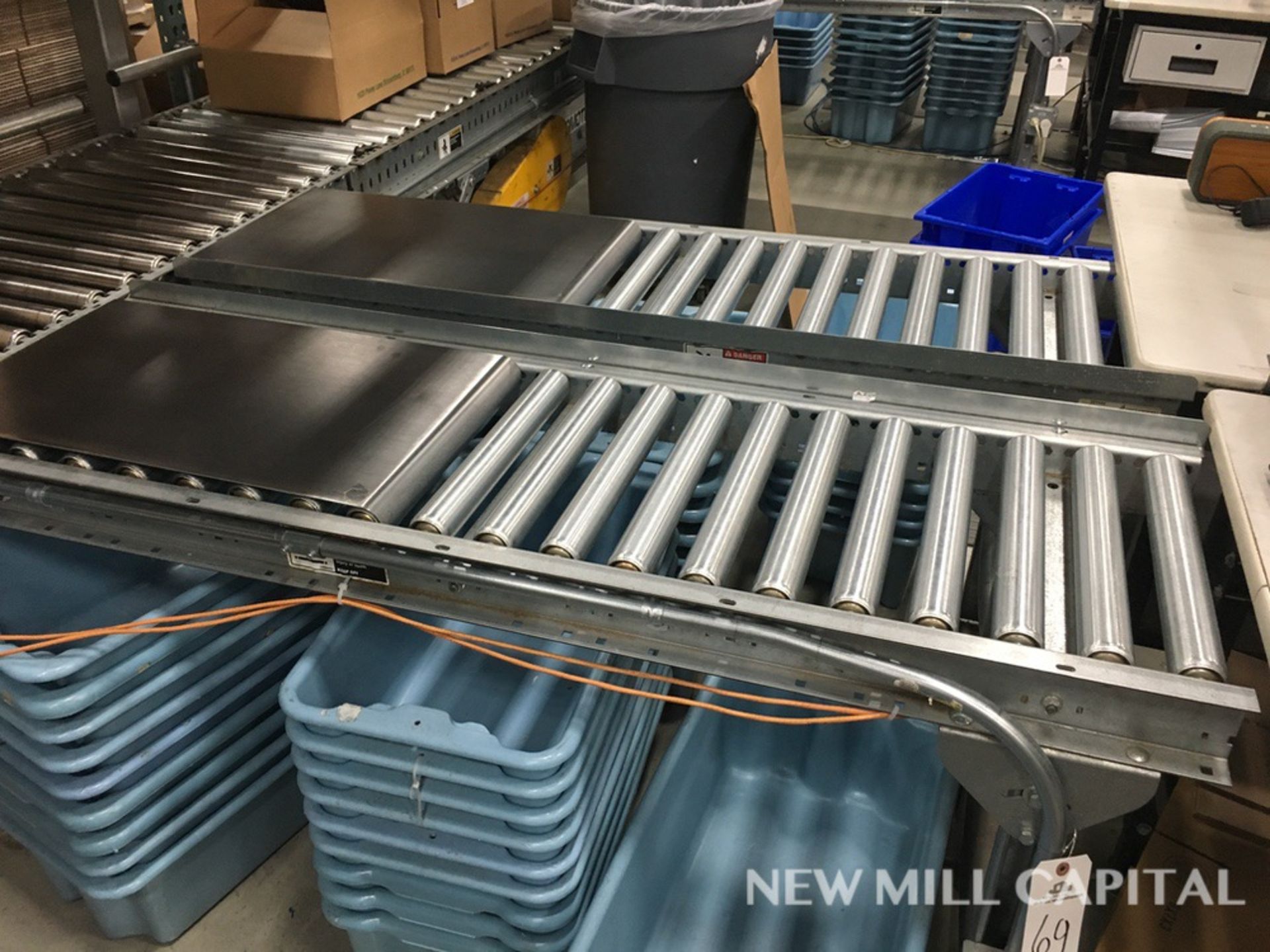 (2) Roller Conveyors, Manual, Approx 5ft OA Length, 15in Rollers, 18in OA Width | Rig Fee: $150 - Image 5 of 8