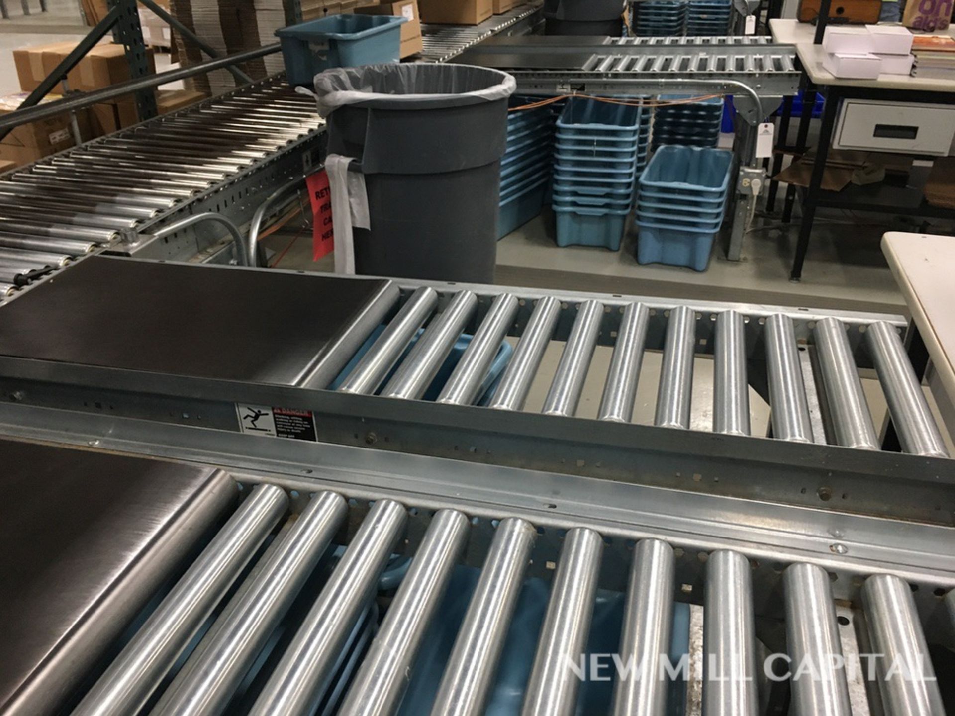 (2) Roller Conveyors, Manual, Approx 5ft OA Length, 15in Rollers, 18in OA Width | Rig Fee: $150 - Image 3 of 3