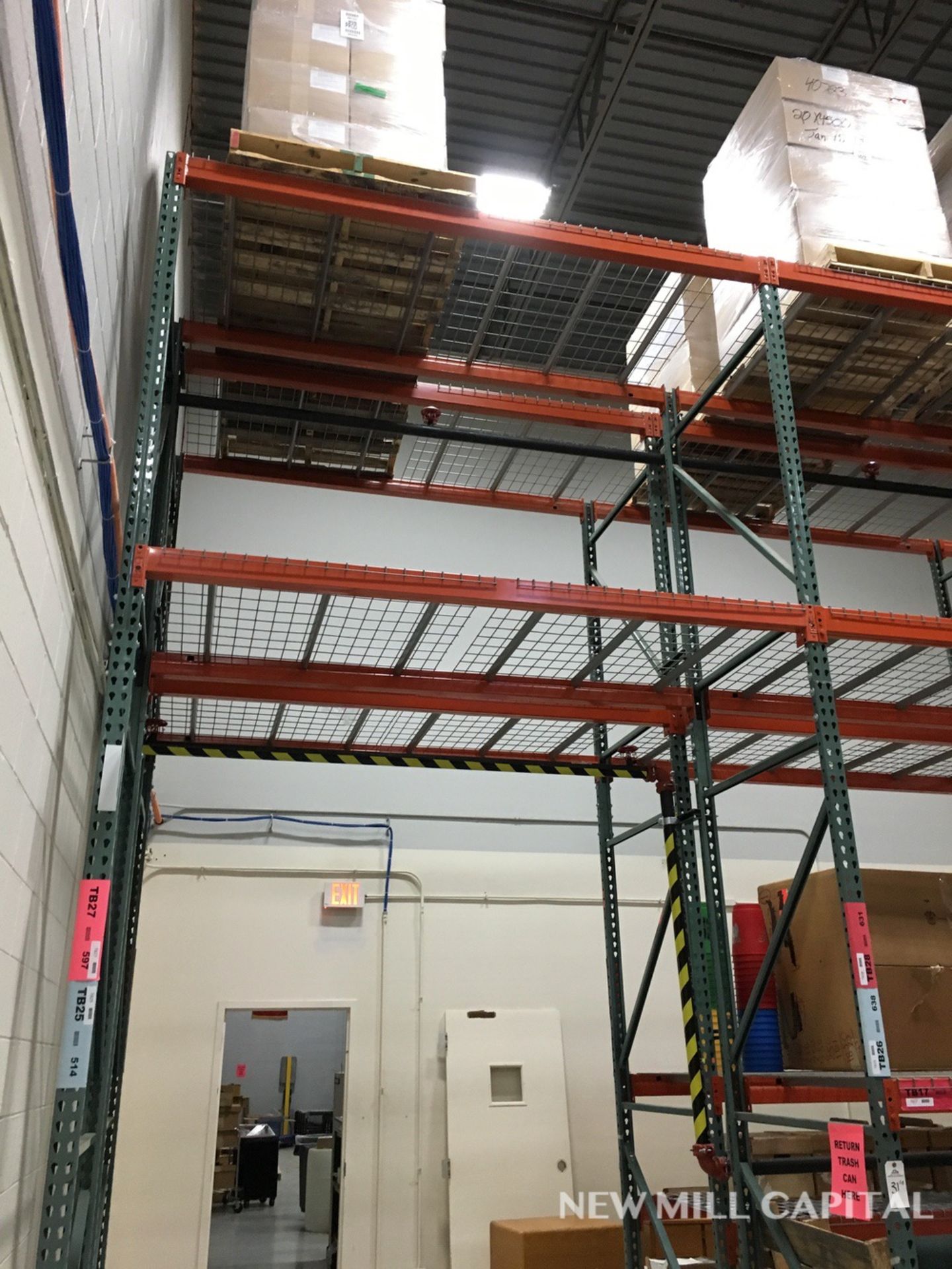 Interlake Teardrop Pallet Rack, (8) Uprights (3in x 1.625in Columns, 42in | Rig: See Lot Description - Image 2 of 14