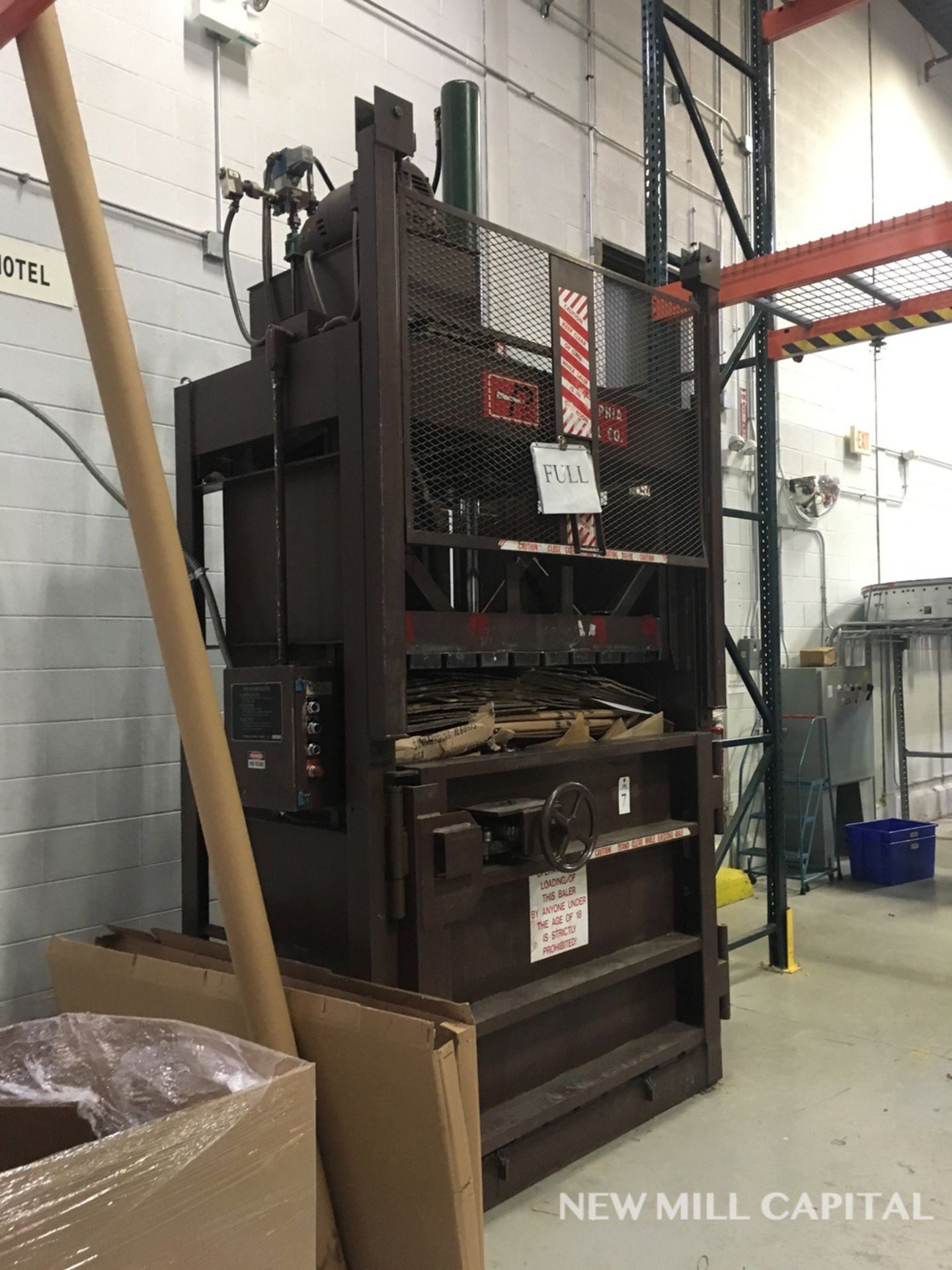 Philadelpia Tramrail Co Heavy Duty Baler, 230V 3ph, 28 Amp | Rig Fee: $600 - Image 2 of 12