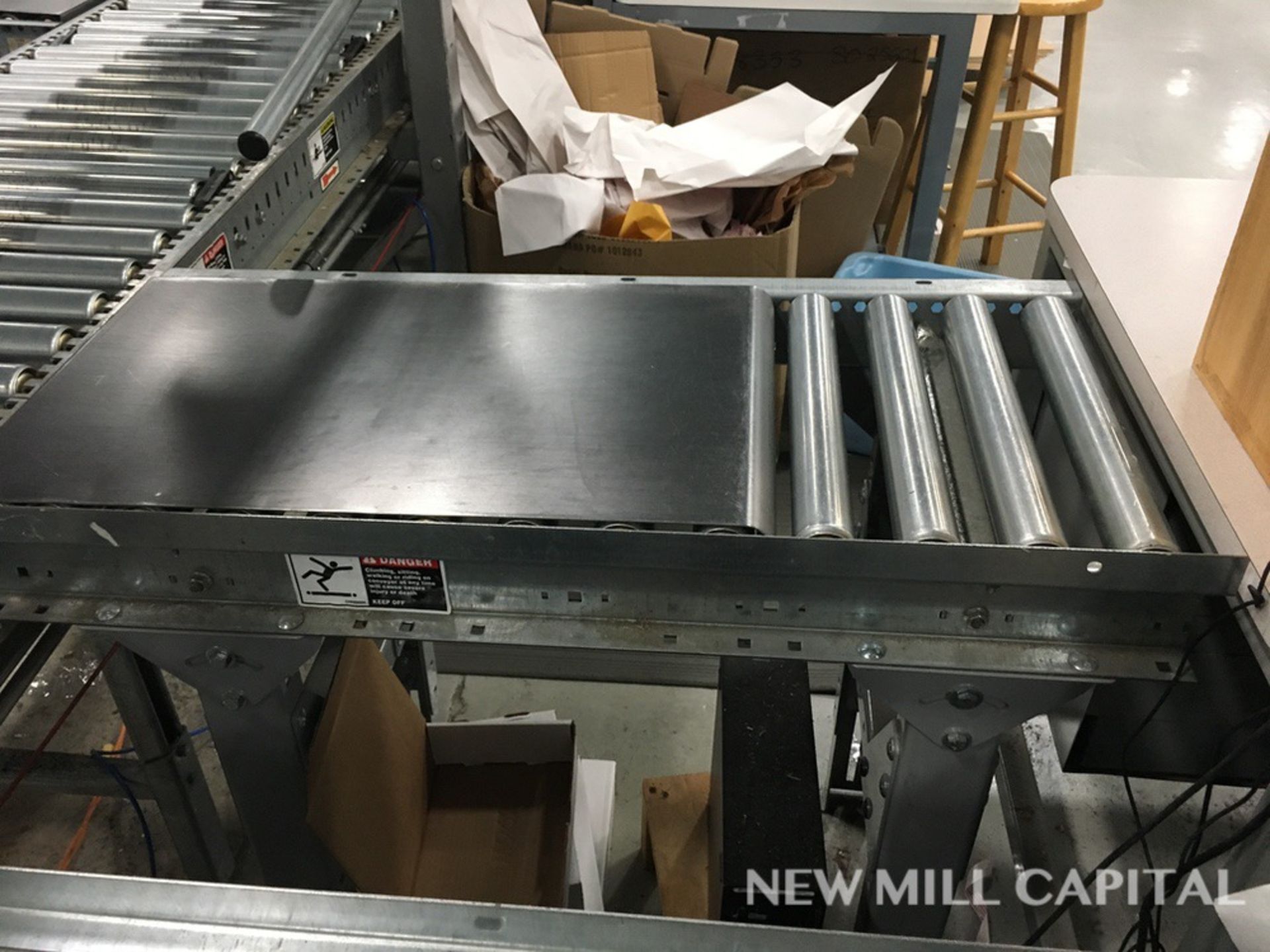 (2) Roller Conveyors, Manual, Approx 3ft OA Length, 15in Rollers, 18in OA Width | Rig Fee: $150 - Image 4 of 4