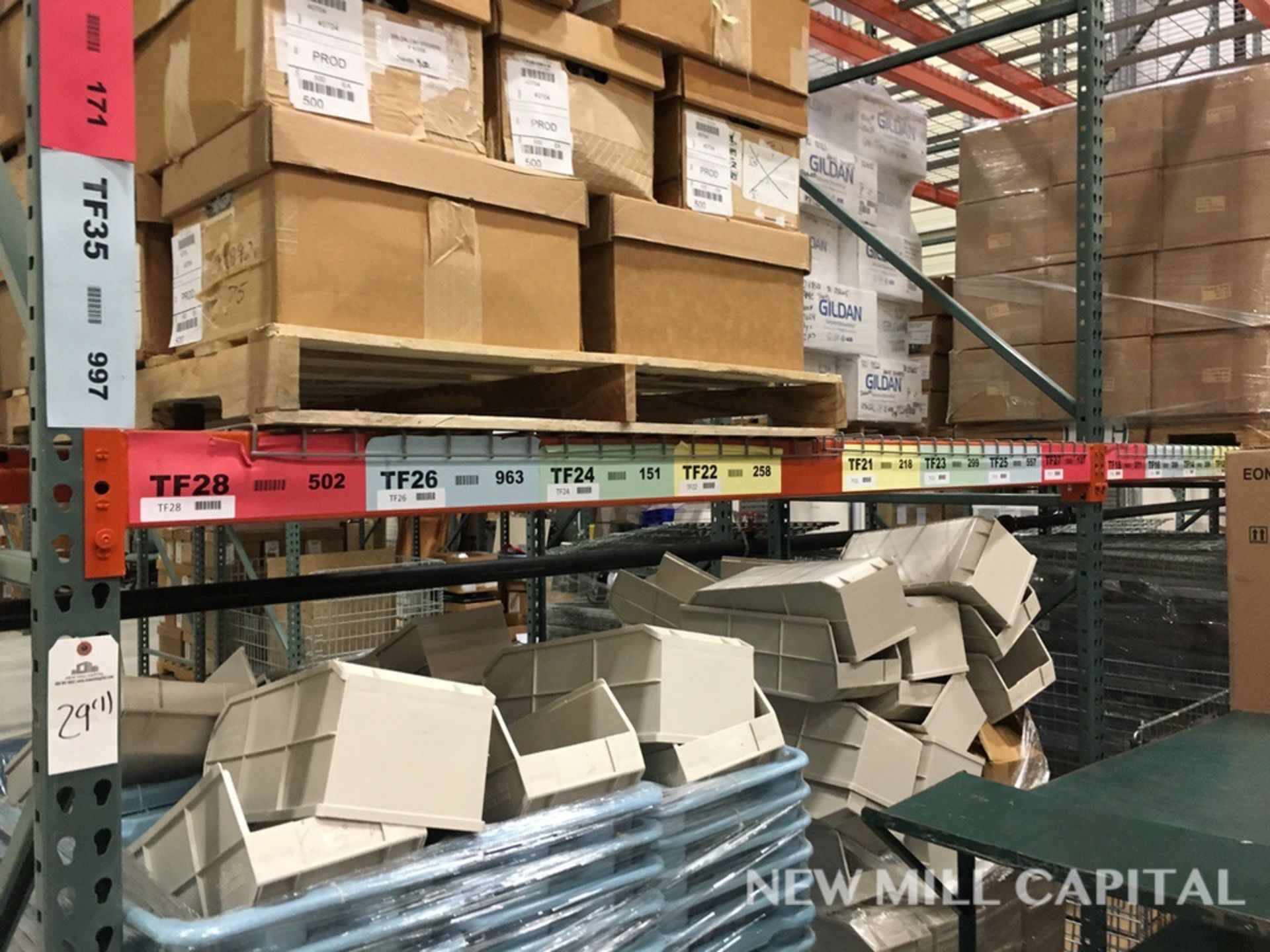 Interlake Teardrop Pallet Rack, (8) Uprights (3in x 1.625in Columns, 42in | Rig: See Lot Description - Image 5 of 13