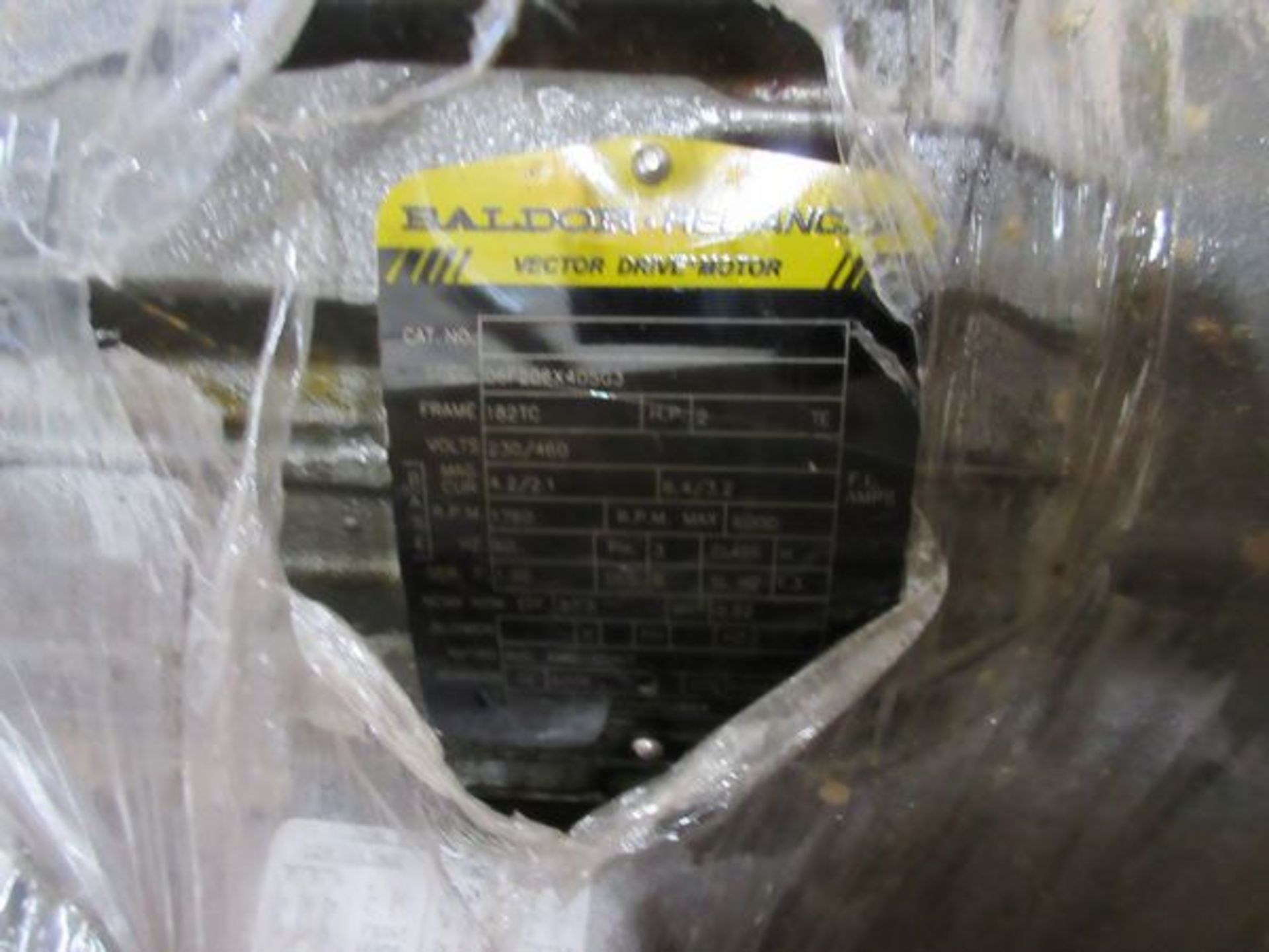 LOT Baldor 2HP Motor, (3) Baldor 5HP Motors, Baldor 1/3HP Motor in Crate | Rig Fee: $25 - Image 4 of 6