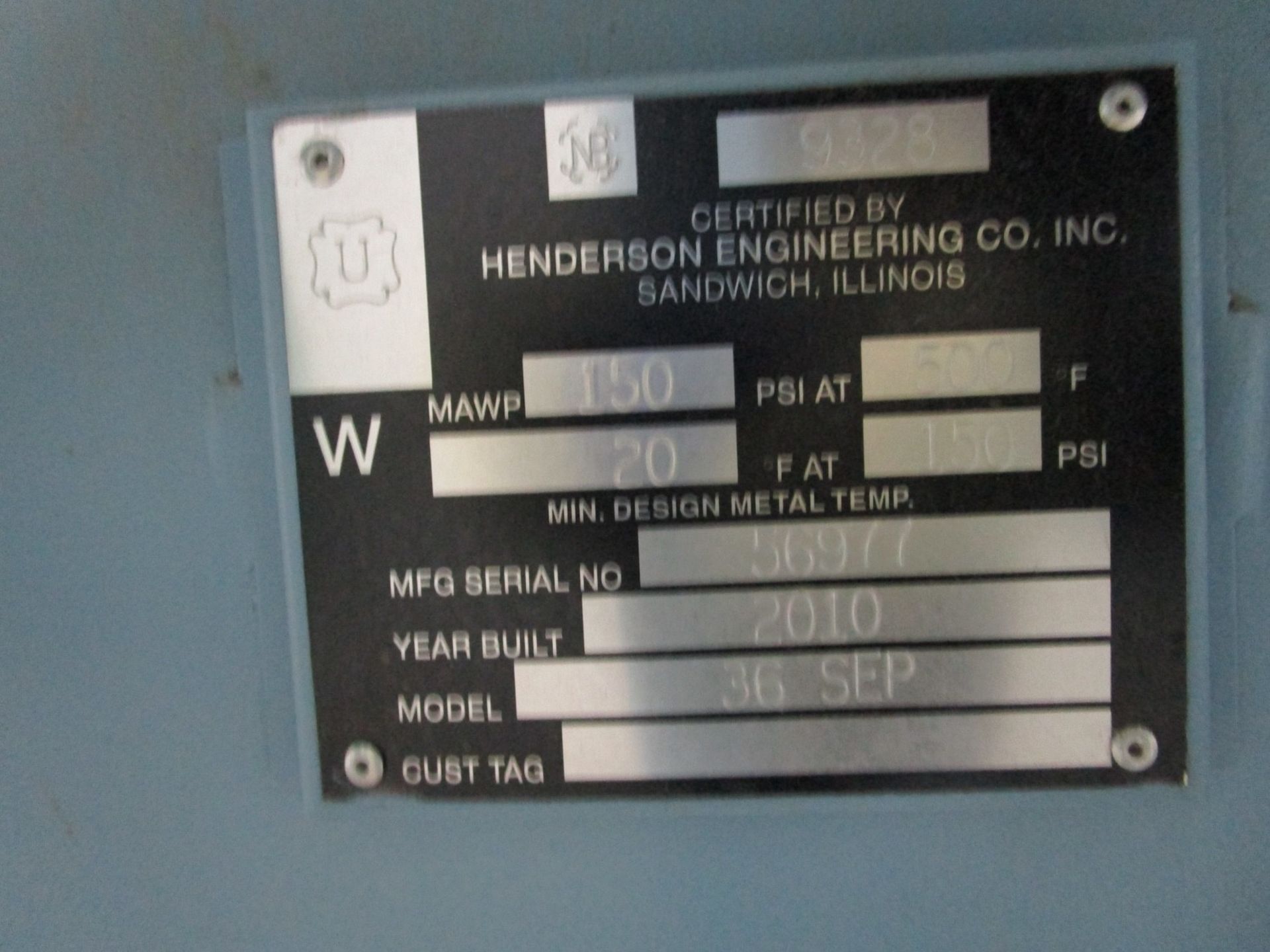 2010 Sahara SP-20000 Low Pressure Dryer, Skid Mtd. s/n 56977, (2) Tanks, MWAP 150 P | Rig Fee: $6500 - Image 11 of 14