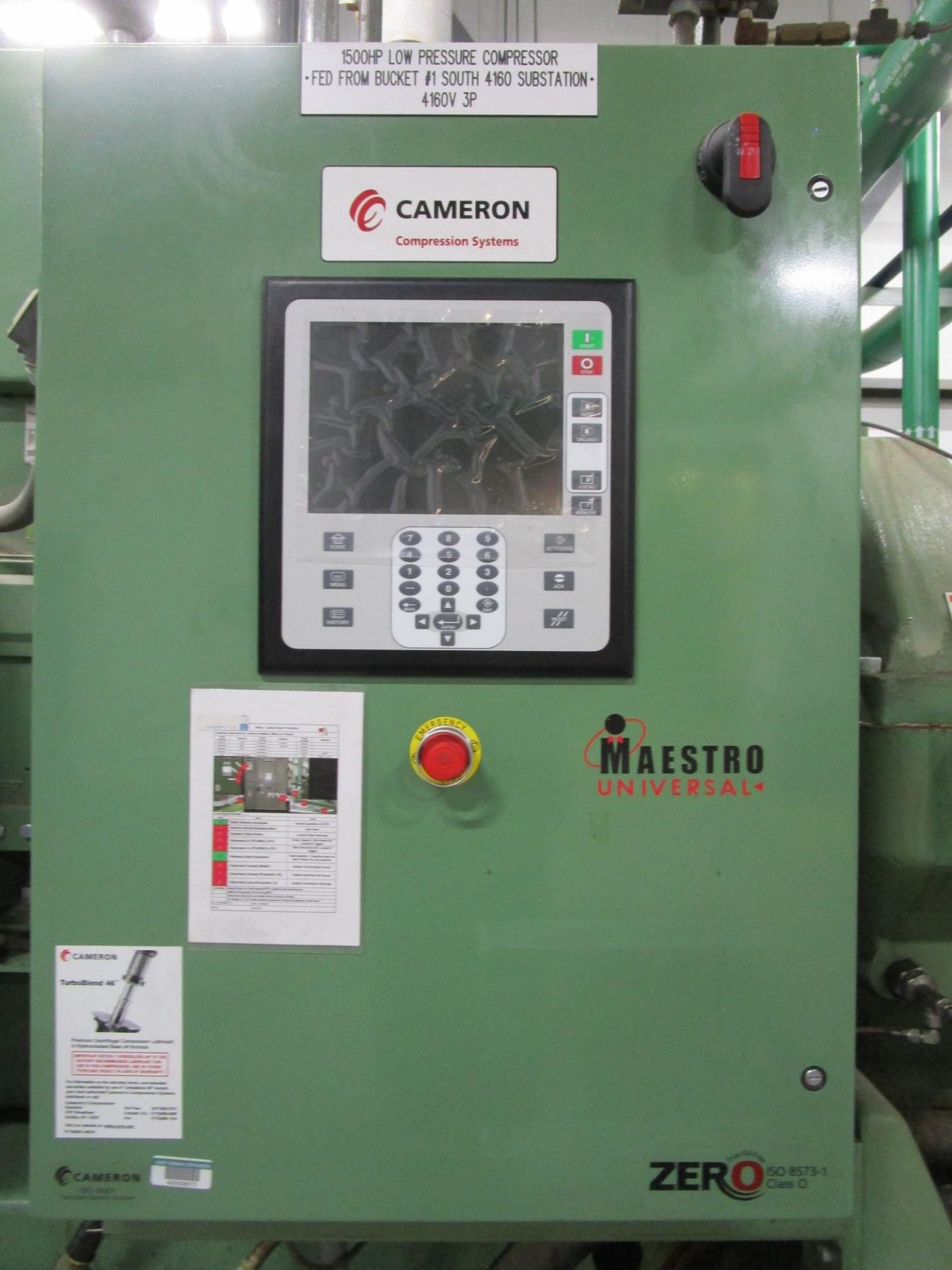 2010 Cameron 1,500 HP Low Pressure Compressor, Turbo-Air 9000 s/n 16900, True Oil F | Rig Fee: $4000 - Image 3 of 13