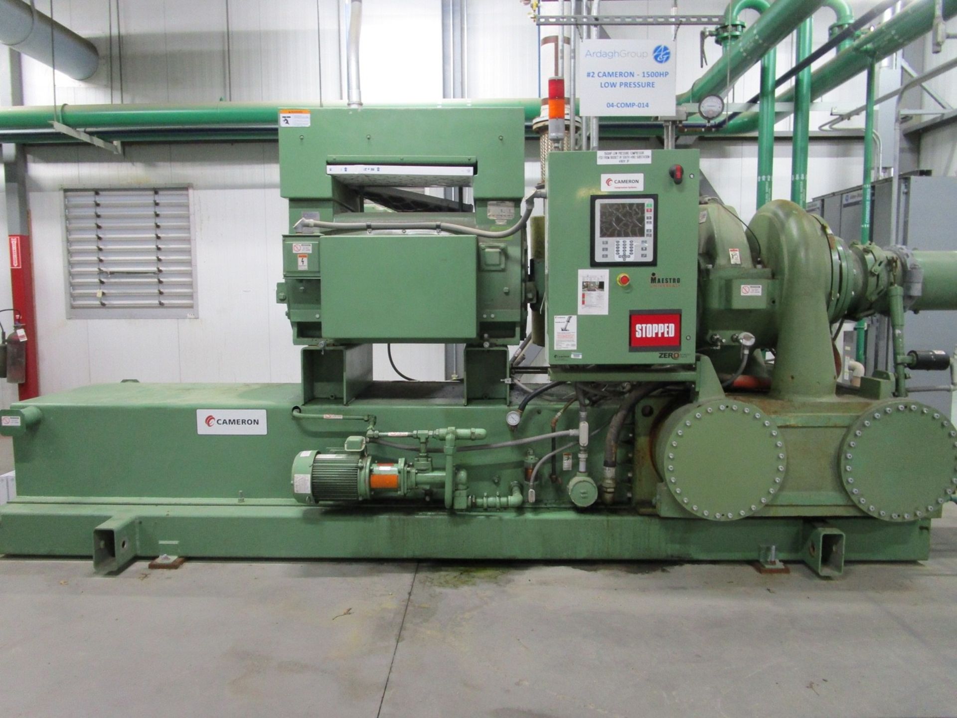 2010 Cameron 1,500 HP Low Pressure Compressor, Turbo-Air 9000 s/n 16900, True Oil F | Rig Fee: $4000