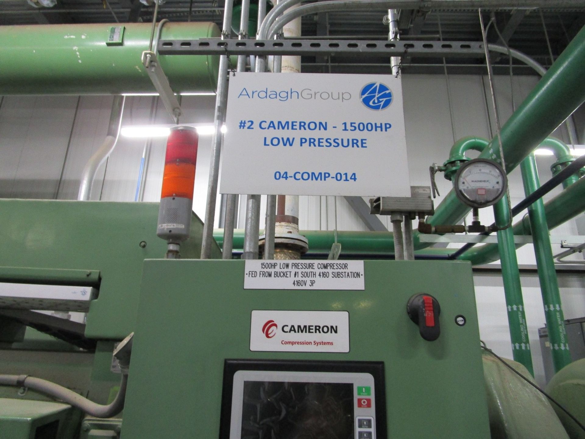 2010 Cameron 1,500 HP Low Pressure Compressor, Turbo-Air 9000 s/n 16900, True Oil F | Rig Fee: $4000 - Image 13 of 13