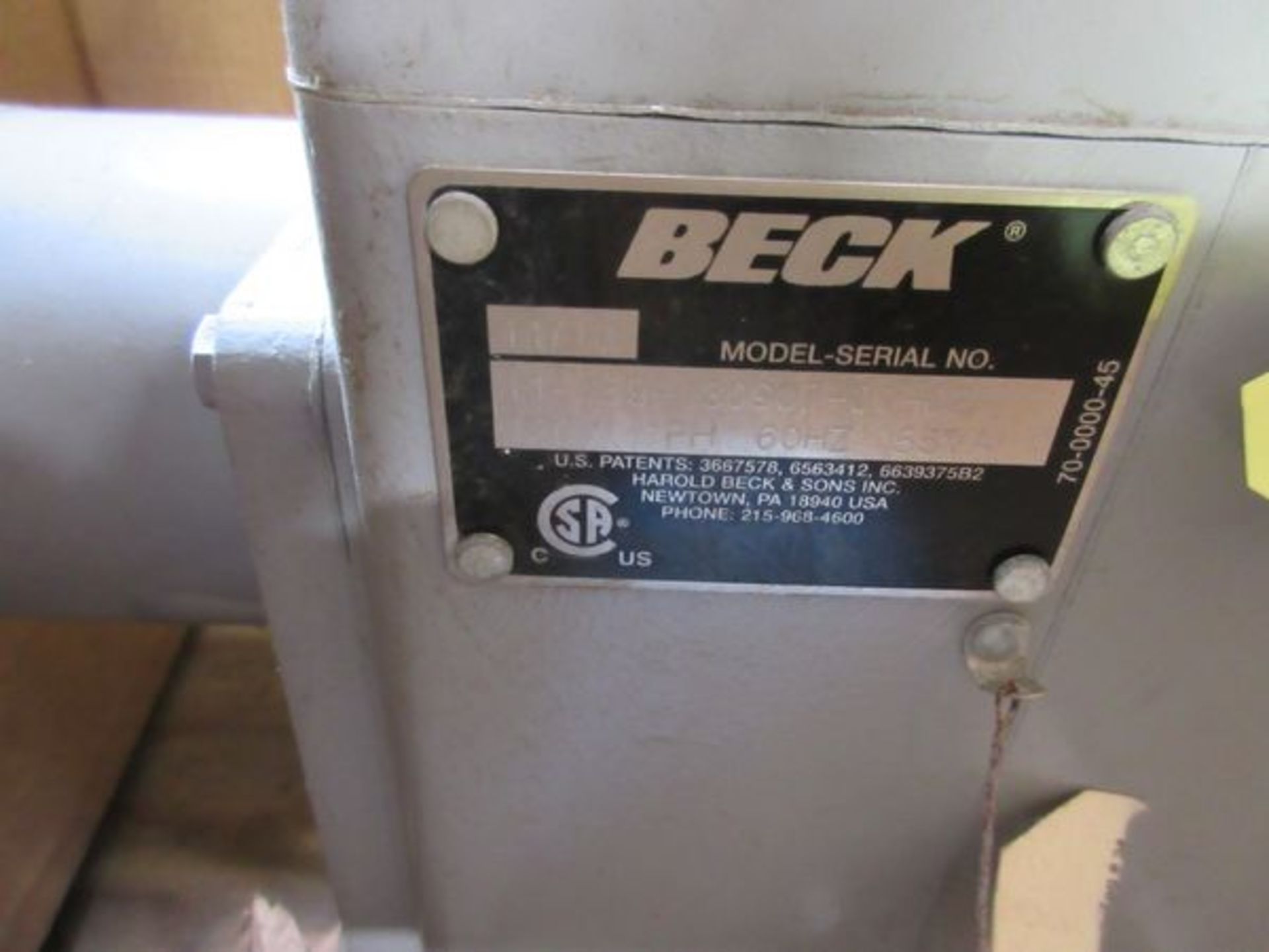 LOT (3) Beck 11/10 Gears, s/n 11-159-130907-01-02, 120V, 60 HZ, (2) s/n NA | Rig Fee: $25 - Image 2 of 3