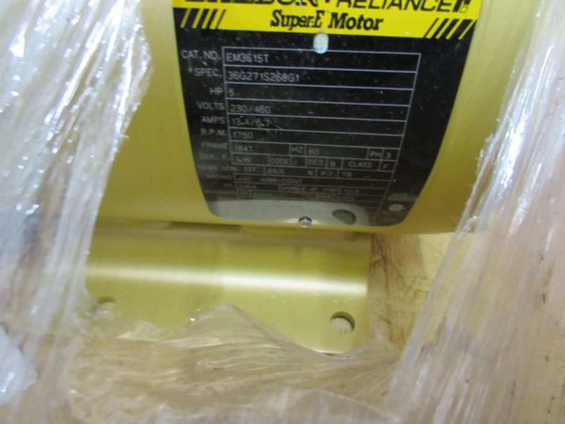 LOT Baldor 2HP Motor, (3) Baldor 5HP Motors, Baldor 1/3HP Motor in Crate | Rig Fee: $25 - Image 2 of 6