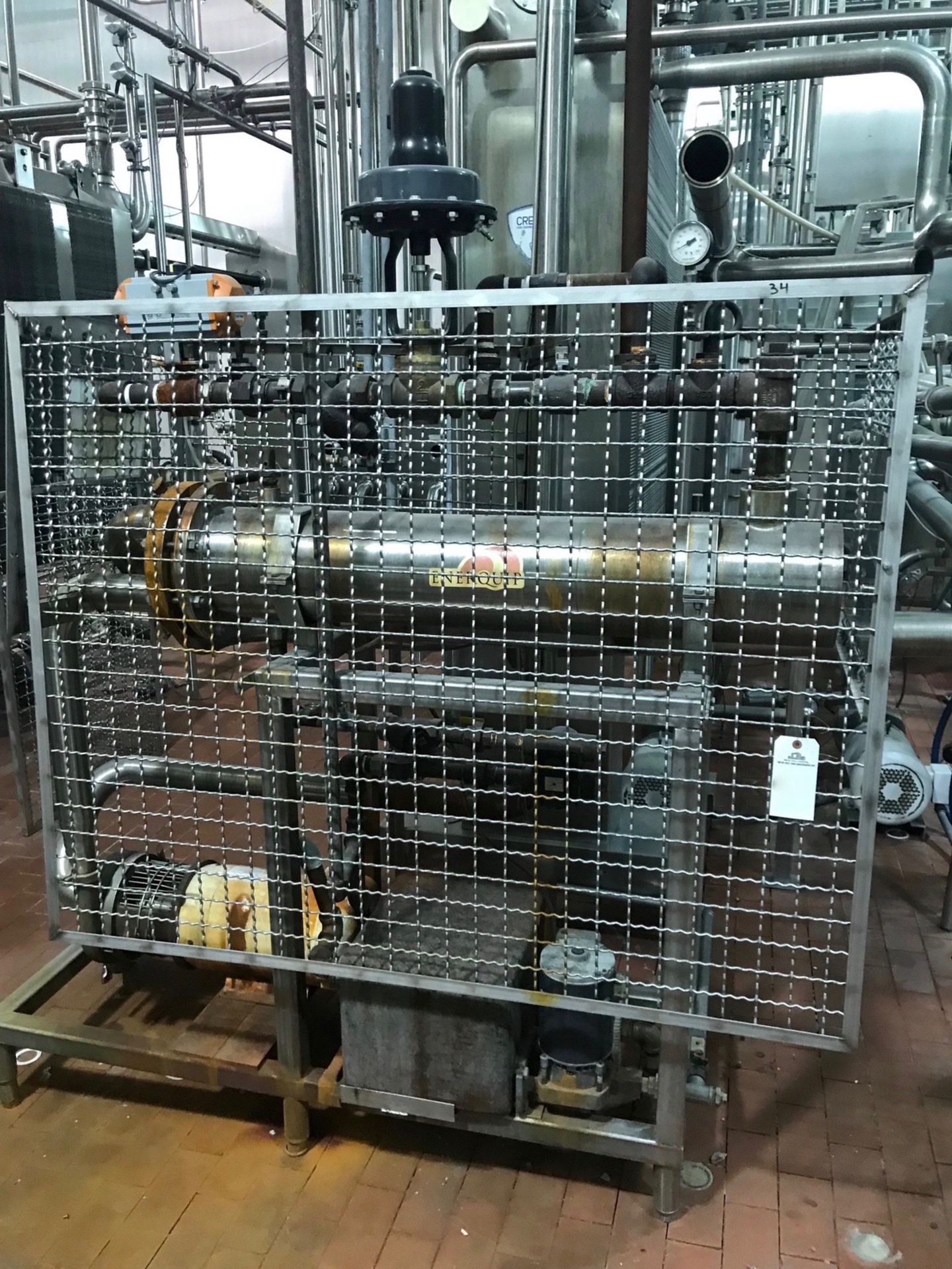 Crepaco 3-Zone HTST with Balance Tank, Ran at 6,000 GPH, Holding Tubes, Valve Assem | Rig Fee: $3500 - Image 8 of 10