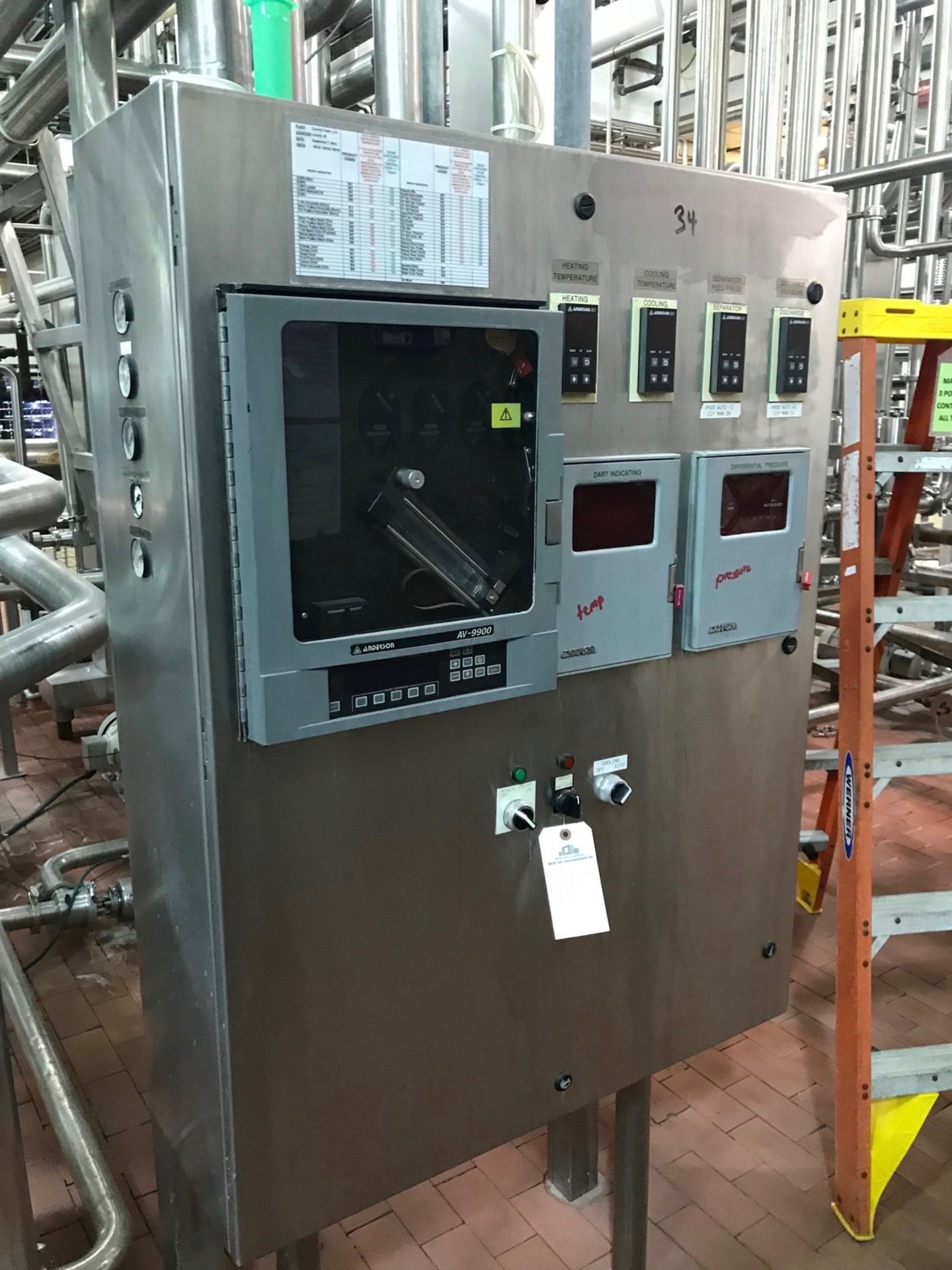 Crepaco 3-Zone HTST with Balance Tank, Ran at 6,000 GPH, Holding Tubes, Valve Assem | Rig Fee: $3500 - Image 6 of 10