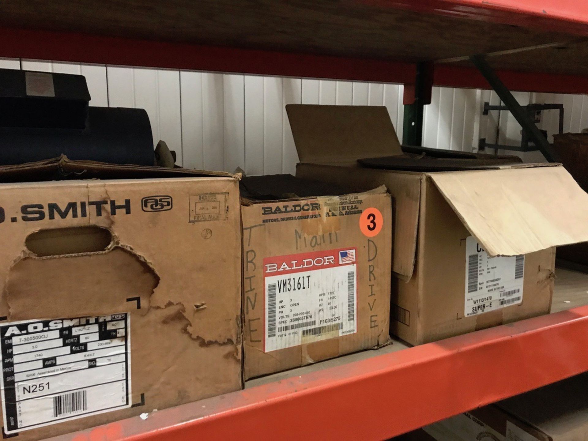 Pallet Racking Full of New Motors and Drives with Some Used - Racking Not Included | Rig Fee: $600 - Image 29 of 49