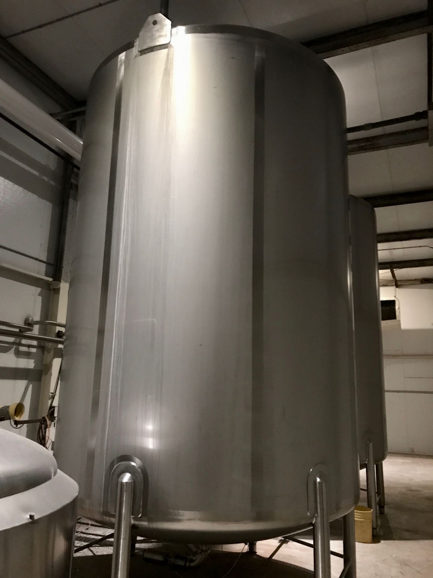 6,000 Gallon Walker Stainless Steel Single Wall Vertical Storage Tank, Approx 9ft D | Rig Fee: $2500 - Image 2 of 2