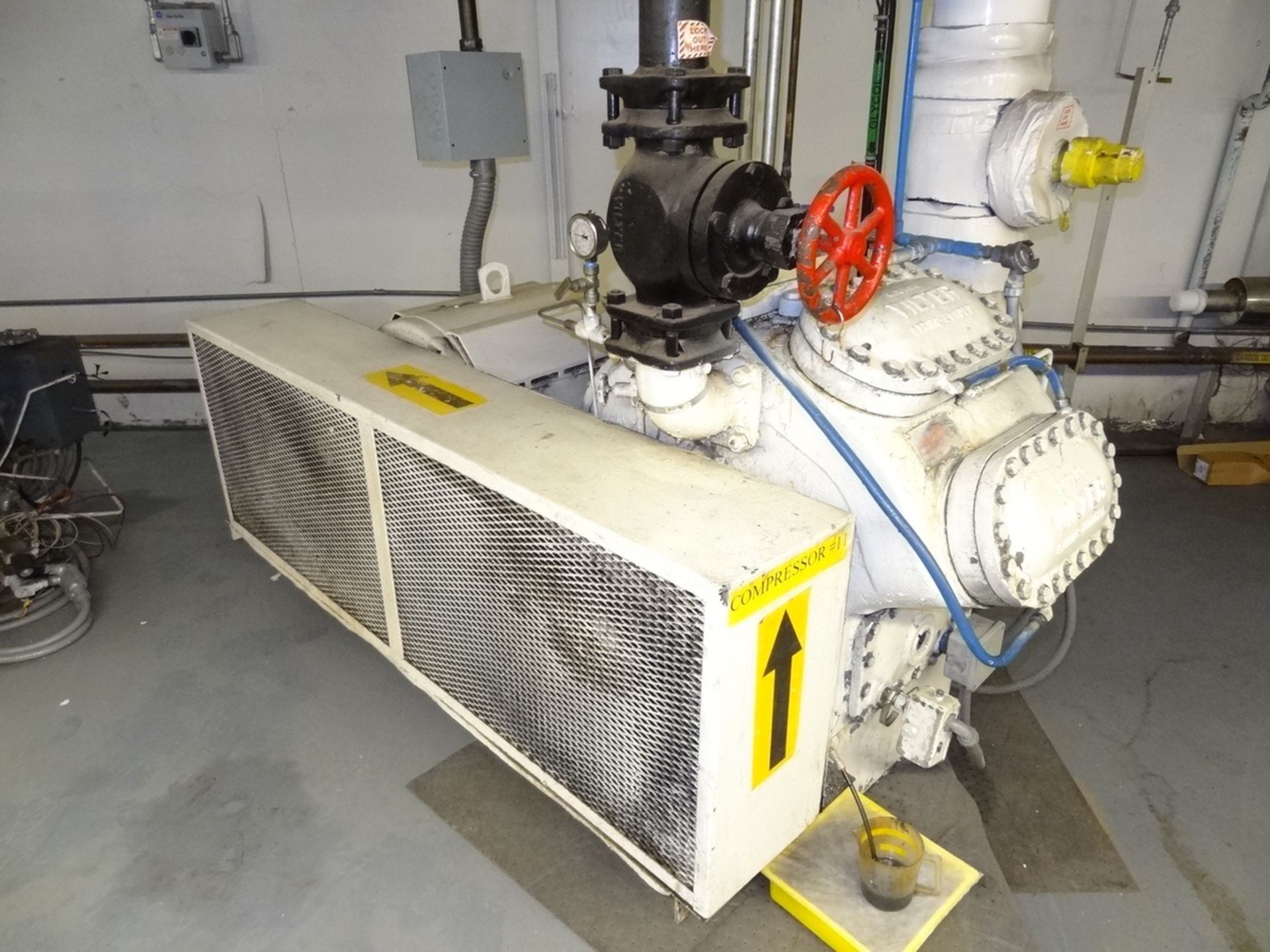 Vilter Model A10K448B 100 HP Ammonia Compressor, 8-Cylinder, S/N: 22141 | Rig Fee: $400