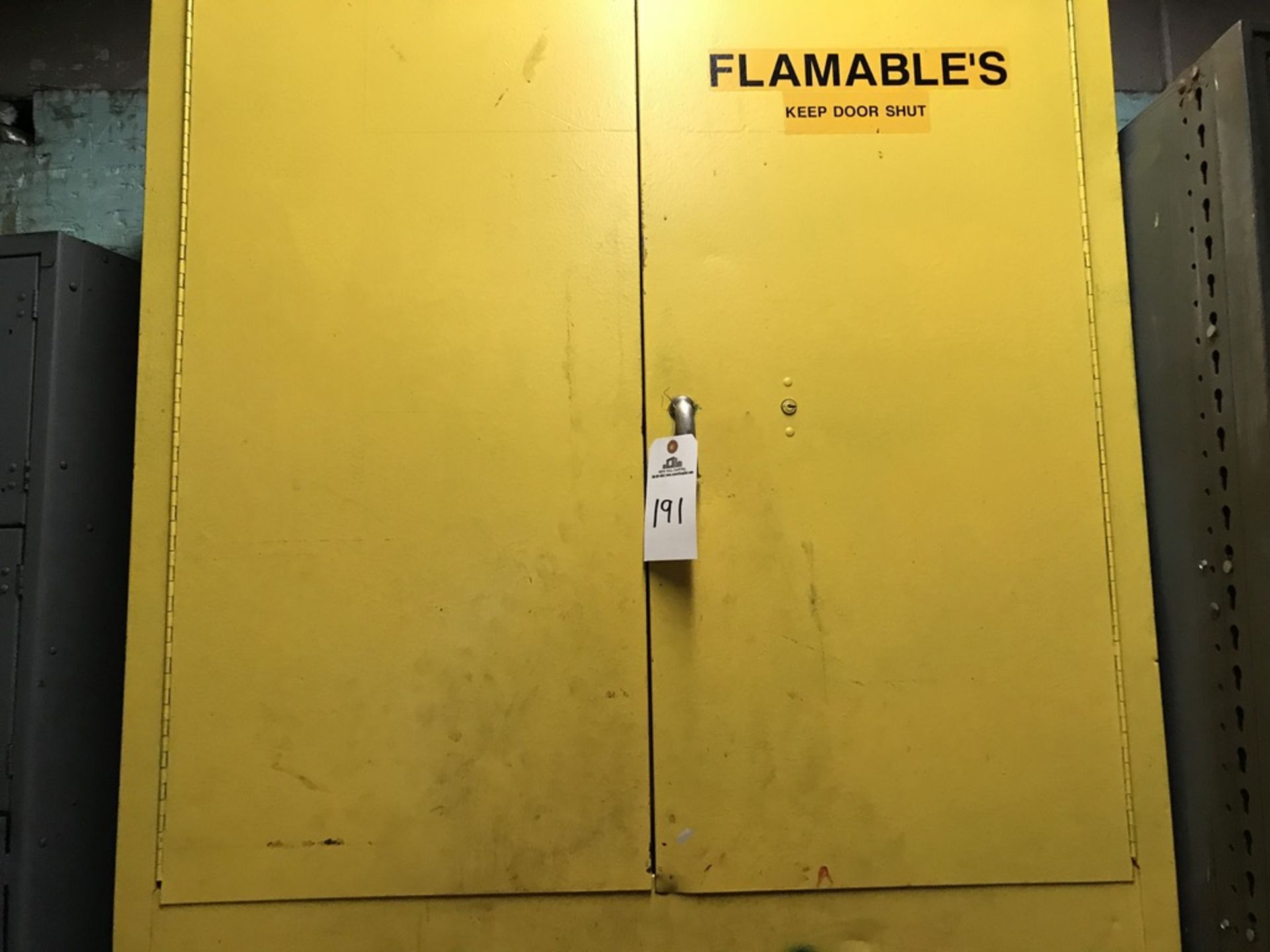 Flammable Storage Cabinet, 43in x 45in x 18in Deep | Rig Fee: $100