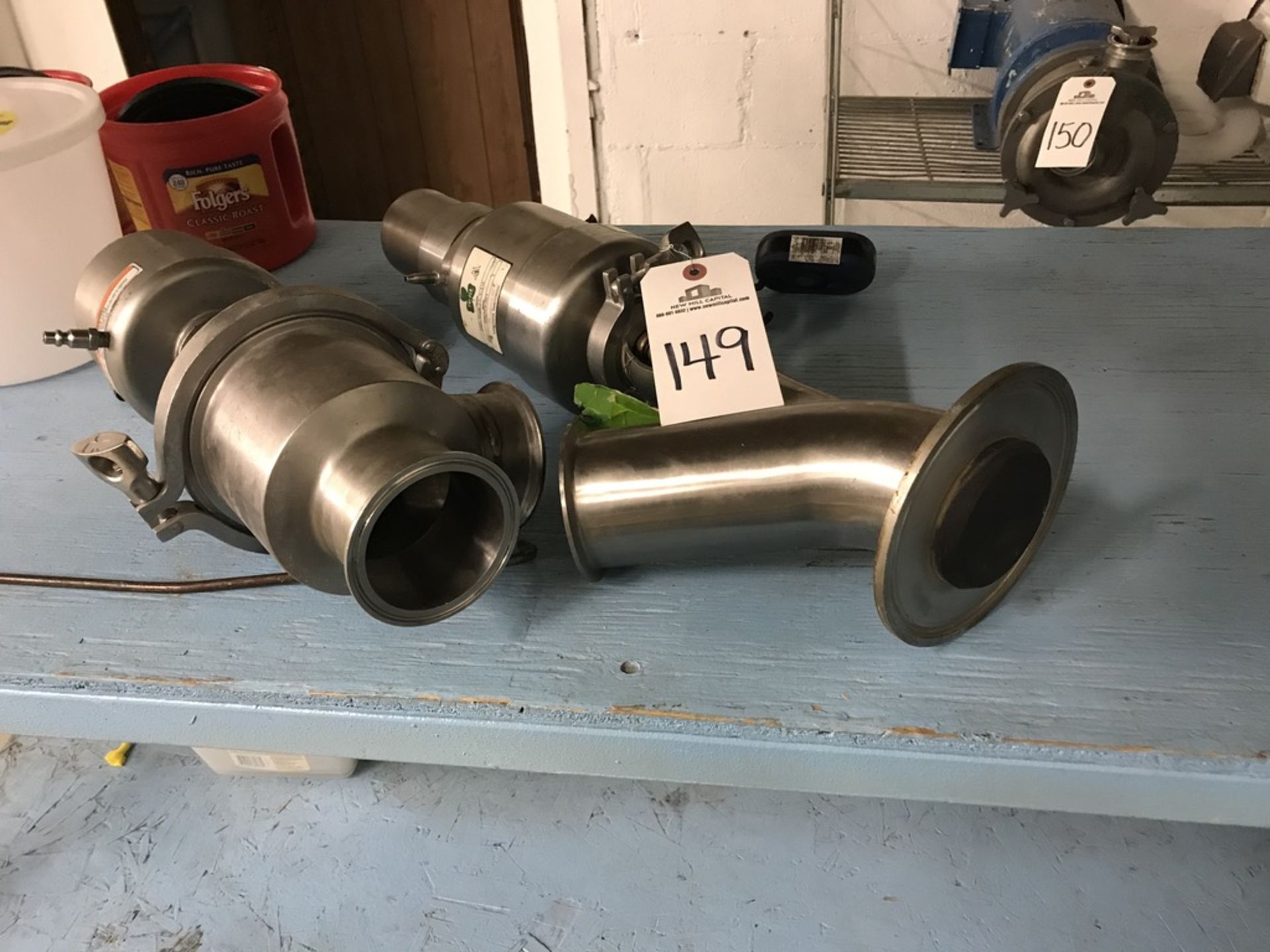 (2) Tri-Clover Air Valves | Rig Fee: $30 or HC