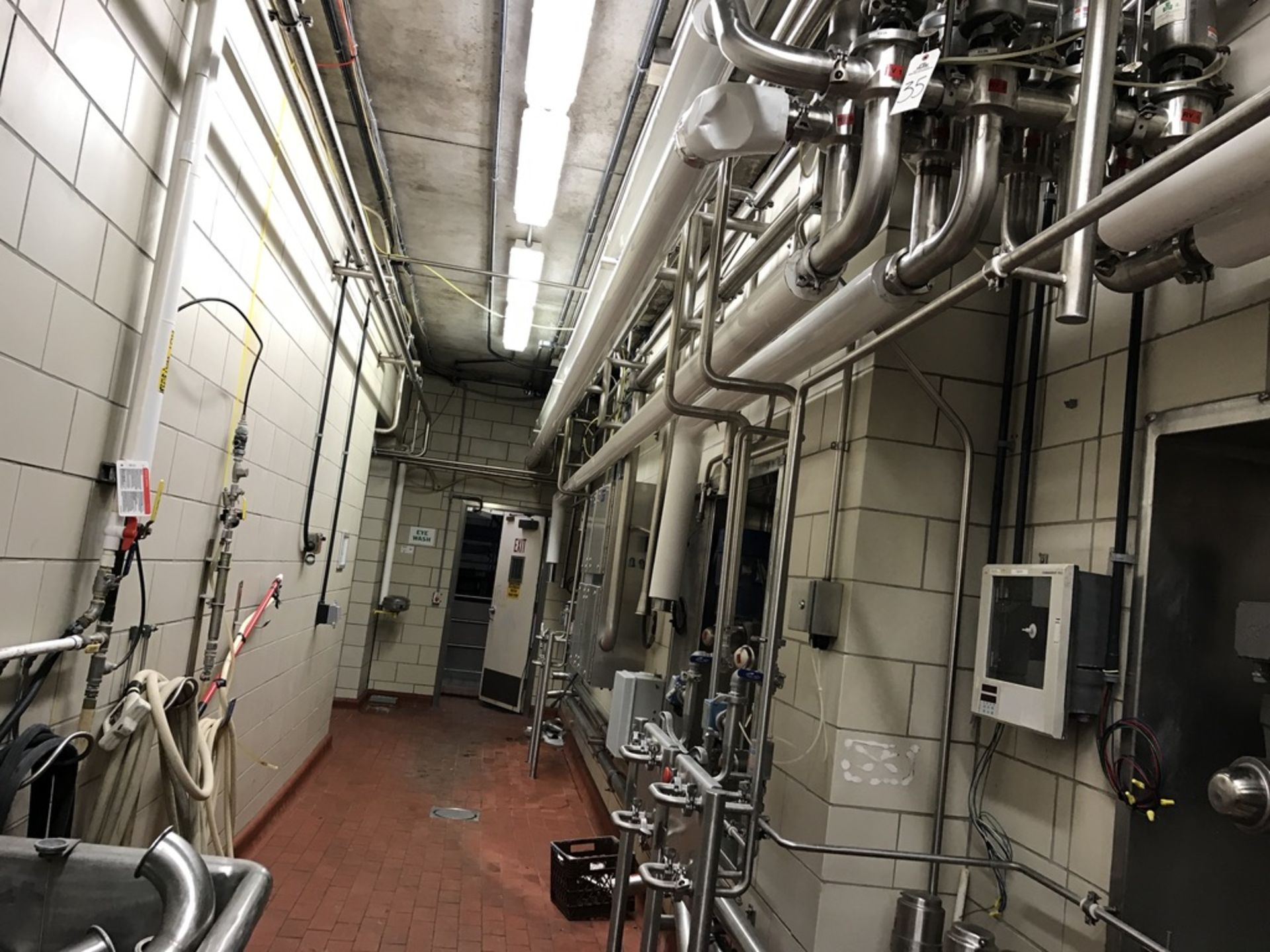 Stainless Steel Piping in Silo Room, Approx 600ft, (6) Flow Diverter Panels, (3) Ch | Rig Fee: $1500 - Bild 3 aus 4
