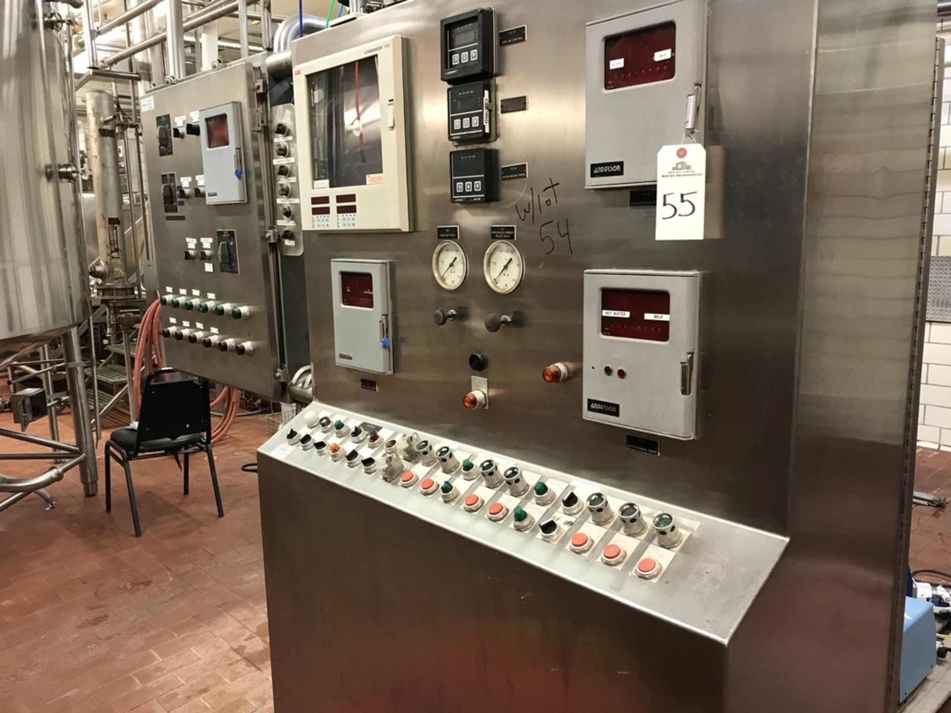 (2) Stainless Steel Control Panels for HTST System, 2.5in Divert Valves | Rig Fee: $550