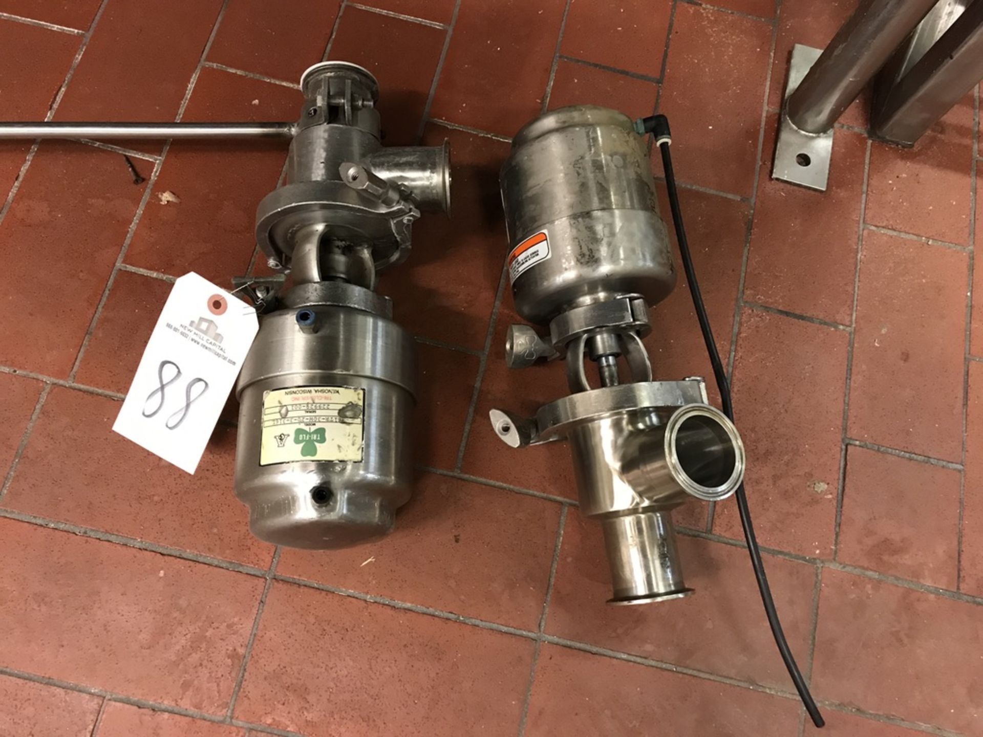 (2)Tri-Clover 2in Air Valves | Rig Fee: $30 or HC