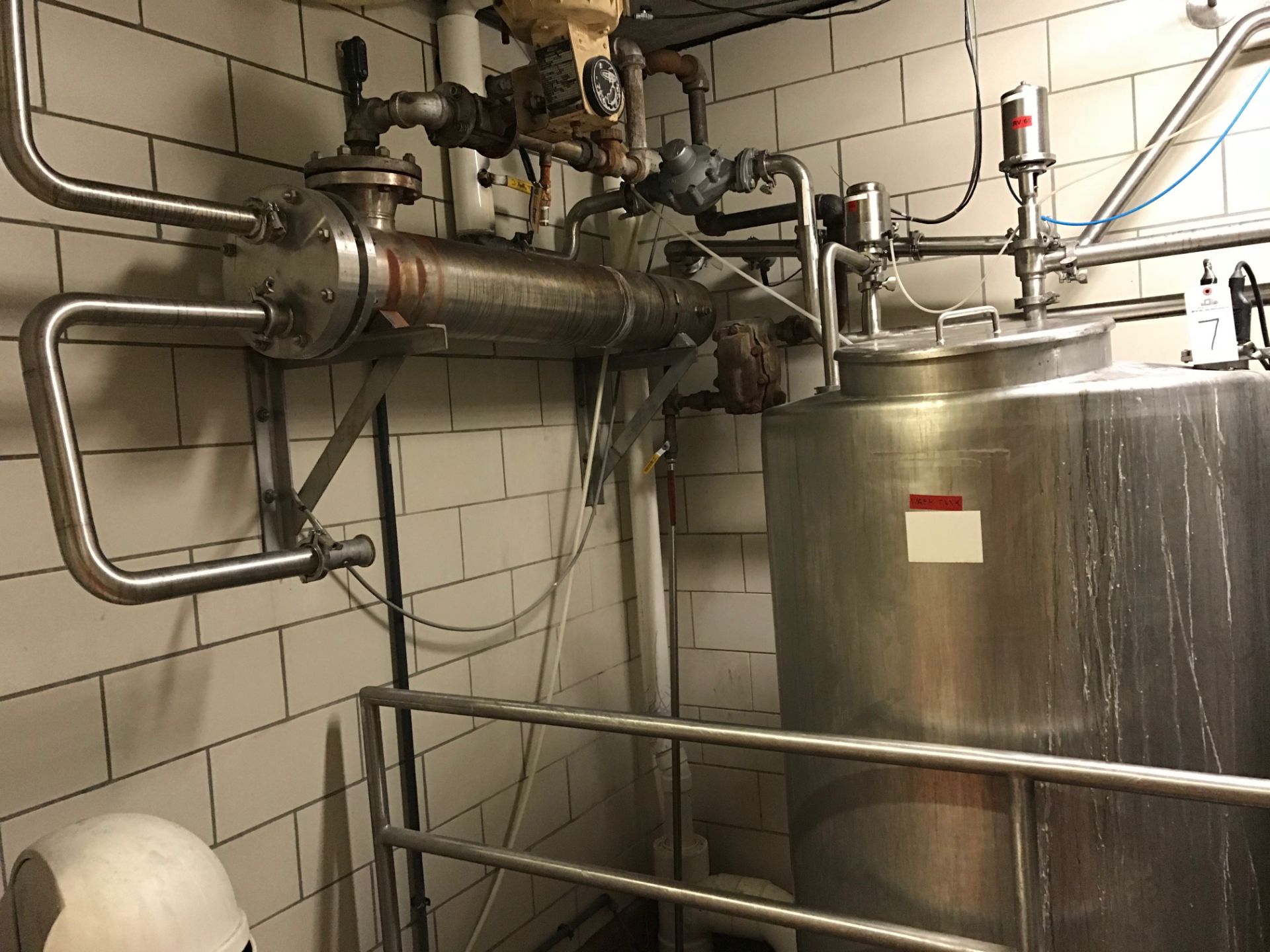 3-Tank CIP System, Heat Exchanger, Cenfrifugal Pump, Air Valves, Raw Mil Side | Rig Fee: $2200 - Image 2 of 4