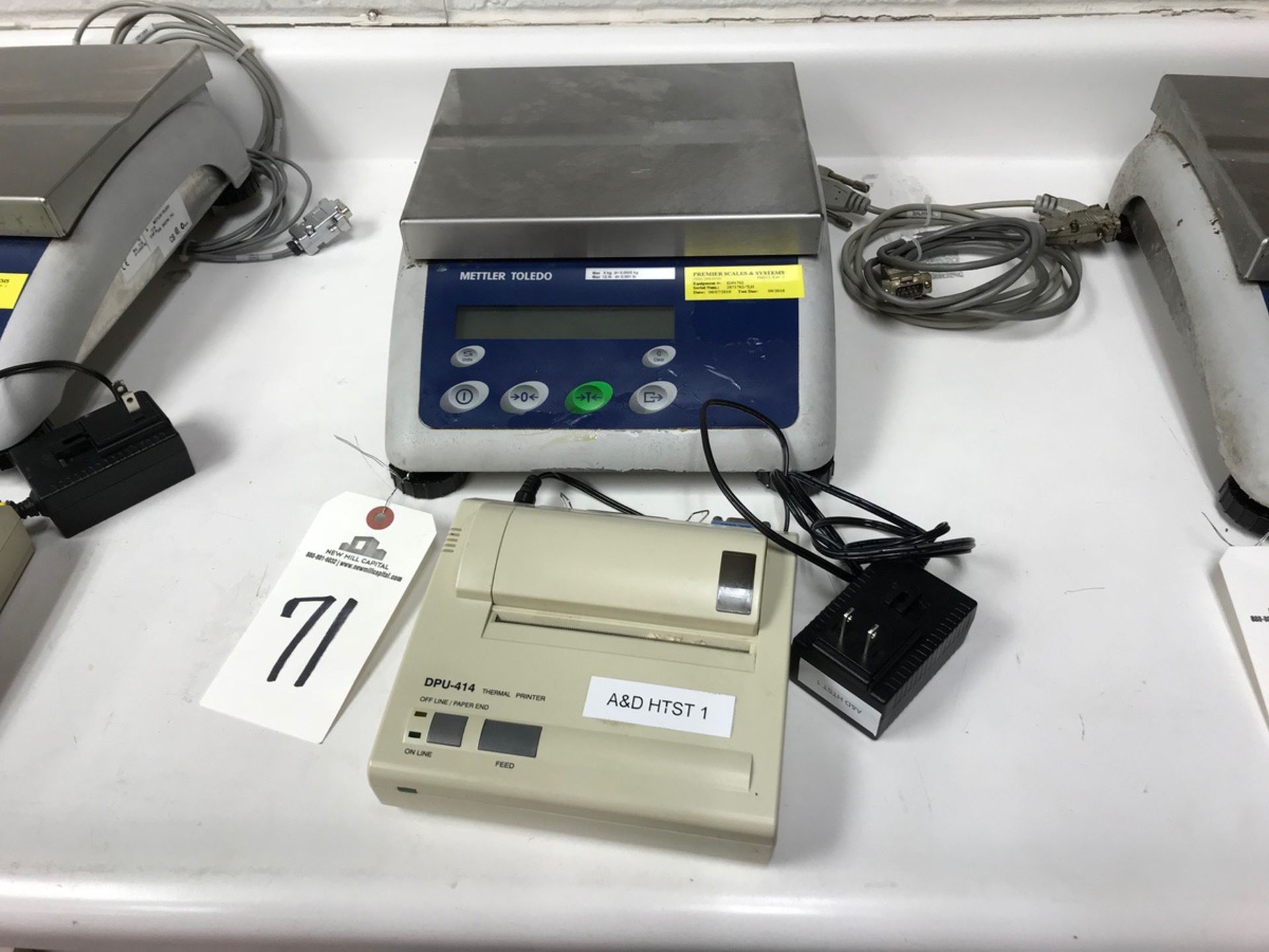 Mettler Toledo Scales with Printer, 8in x 9.5in Base | Loc: LKY | Rig Fee: $25