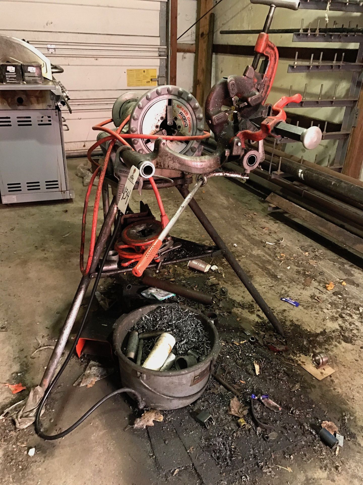 Ridgid Pipe Threader with Tripod and Stand | Loc: Erie PA | Rig Fee: $50