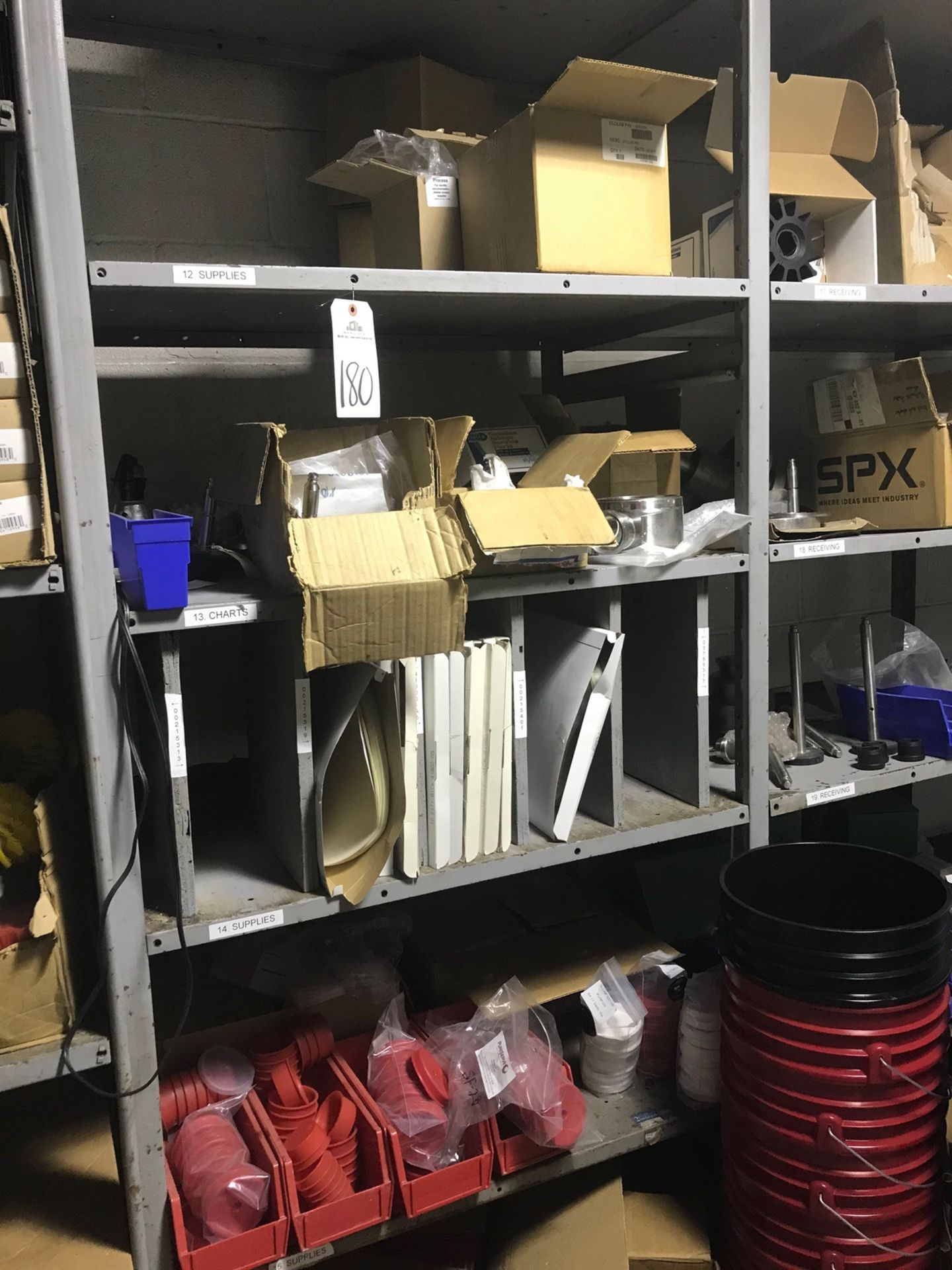 (3) Shelves of Chart Recorder Parts, Pump Impellers, Misc Parts, Sanitat | Loc: LKY | Rig Fee: $150
