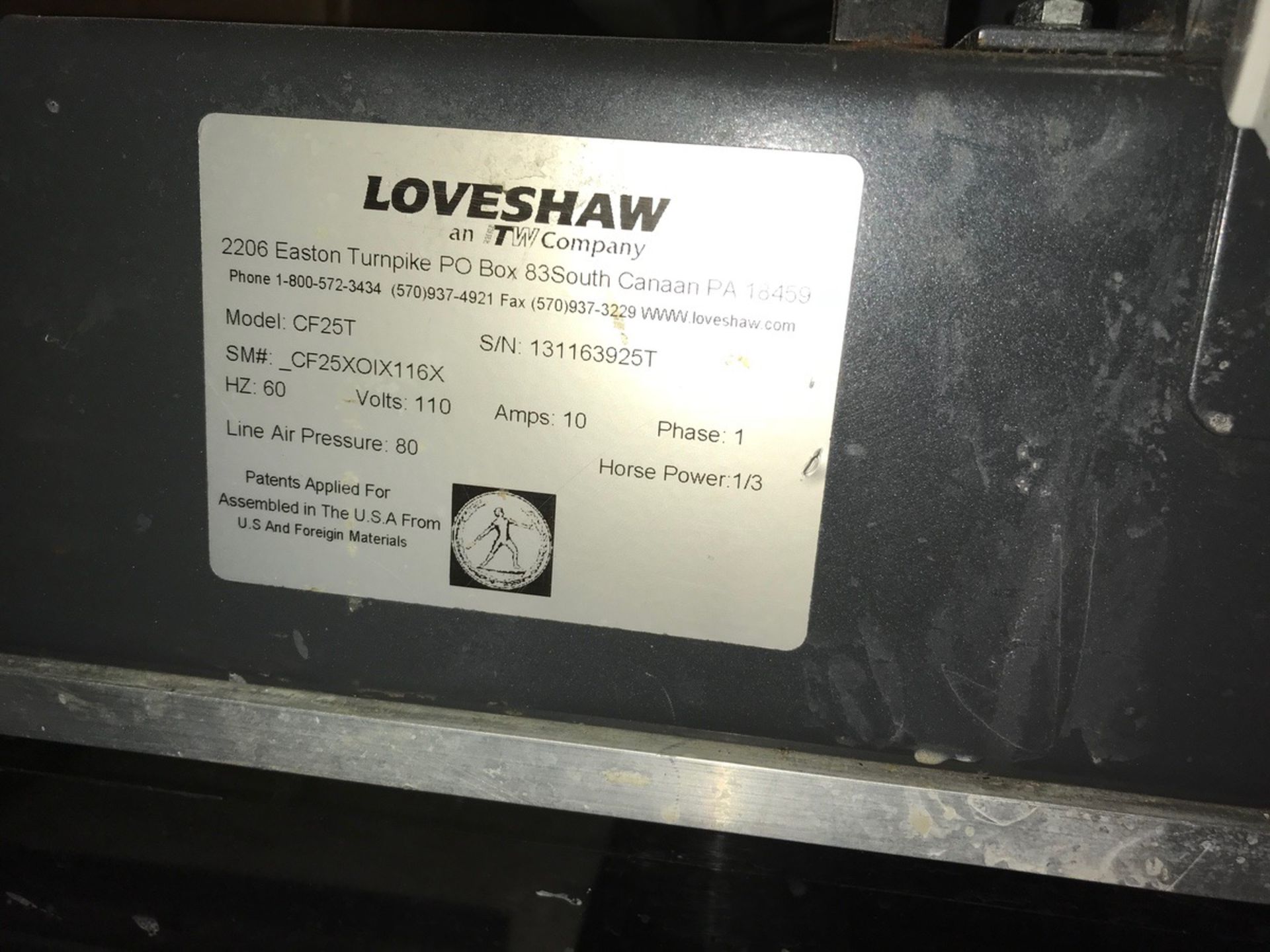 Little David Model CF25T Case Sealer, S/N: 131163925T | Loc: Erie PA | Rig Fee: $250 - Image 2 of 3