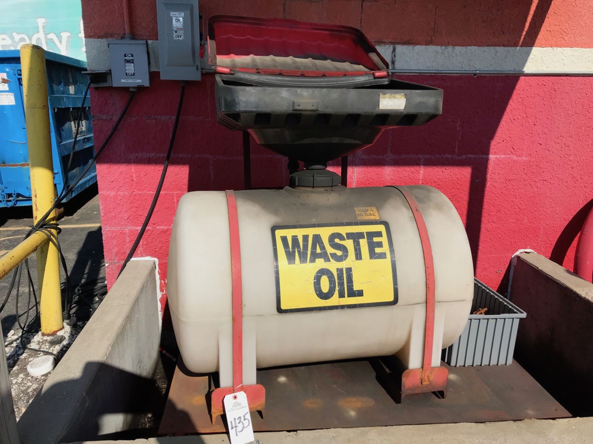 Waste Oil Tank, 60 Gallon | Loc: Erie PA | Rig Fee: $50