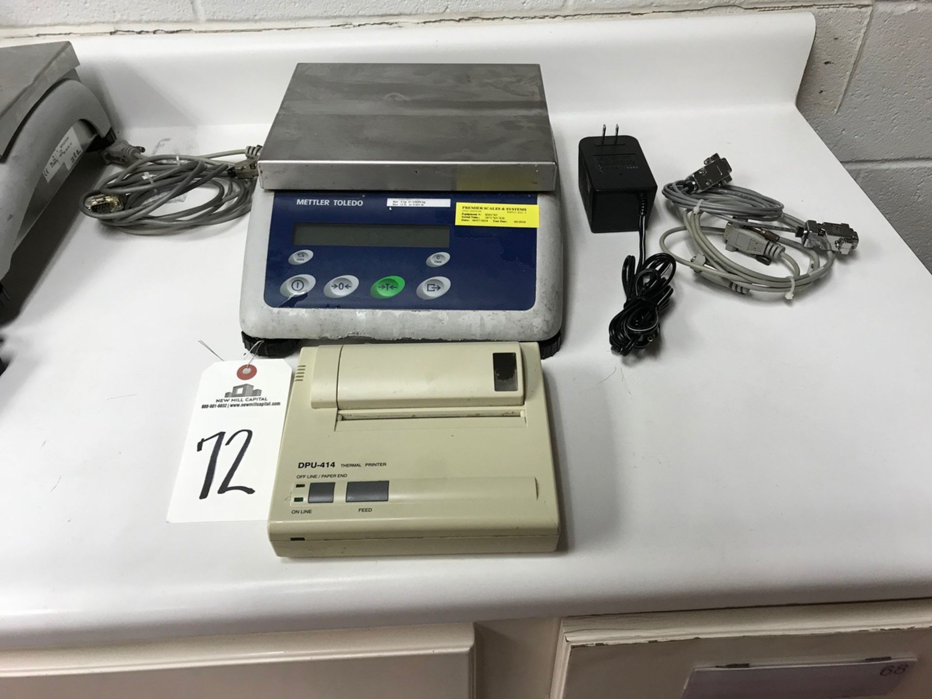 Mettler Toledo Scales with Printer, 8in x 9.5in Base | Loc: LKY | Rig Fee: $25