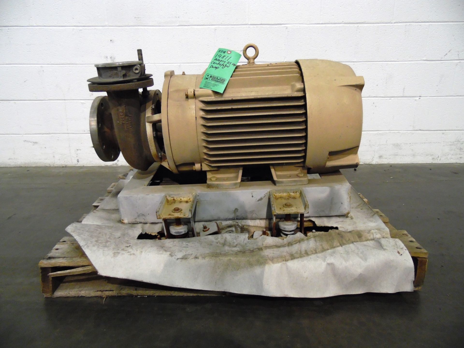 Ampco Model 4x3 ZCH2 25 HP Centrifugal Pump, S/N: CC-1992-1-1