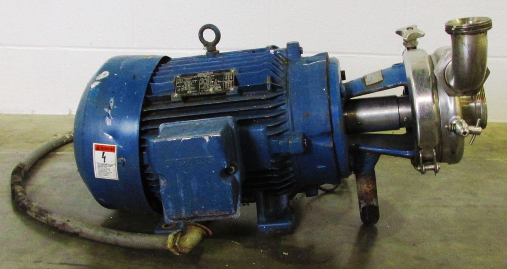 Cherry Burrell Model 4BHPB-F 15 HP Centrifugal Pump, S/N: 1229