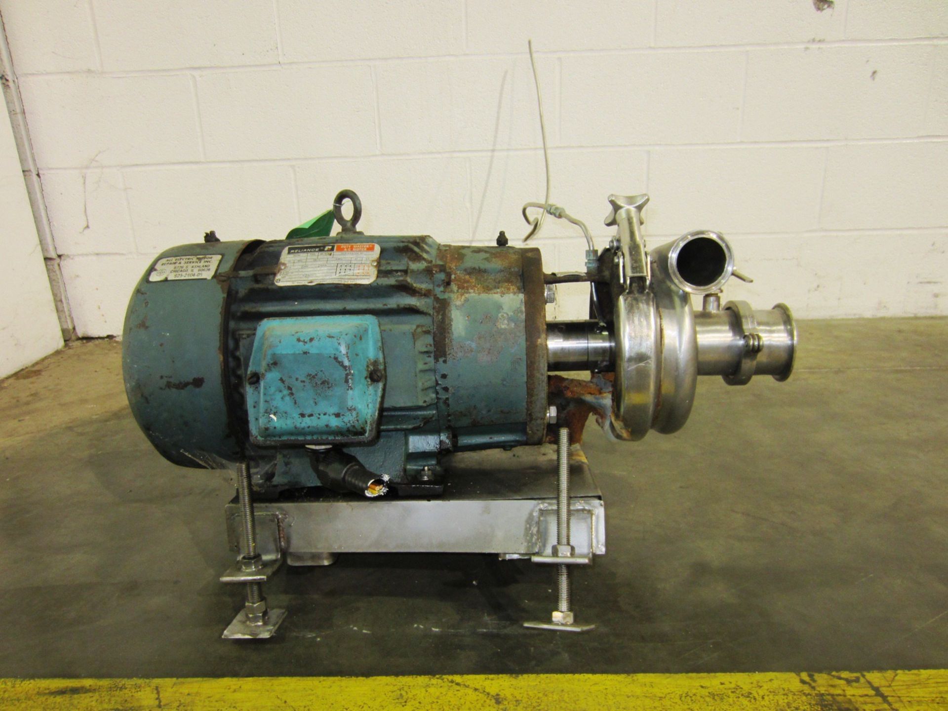 Cherry Burrell Model 4BHFB-F 10 HP Centrifugal Pump, S/N: 1007