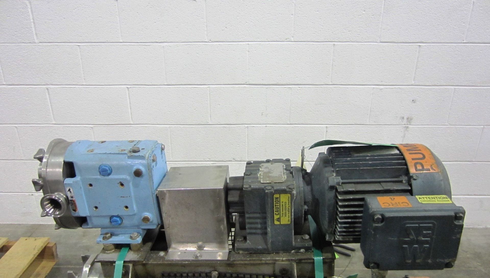 Waukesha Model 15 1.5 KW Positive Displacement Pump, S/N: 312928 02