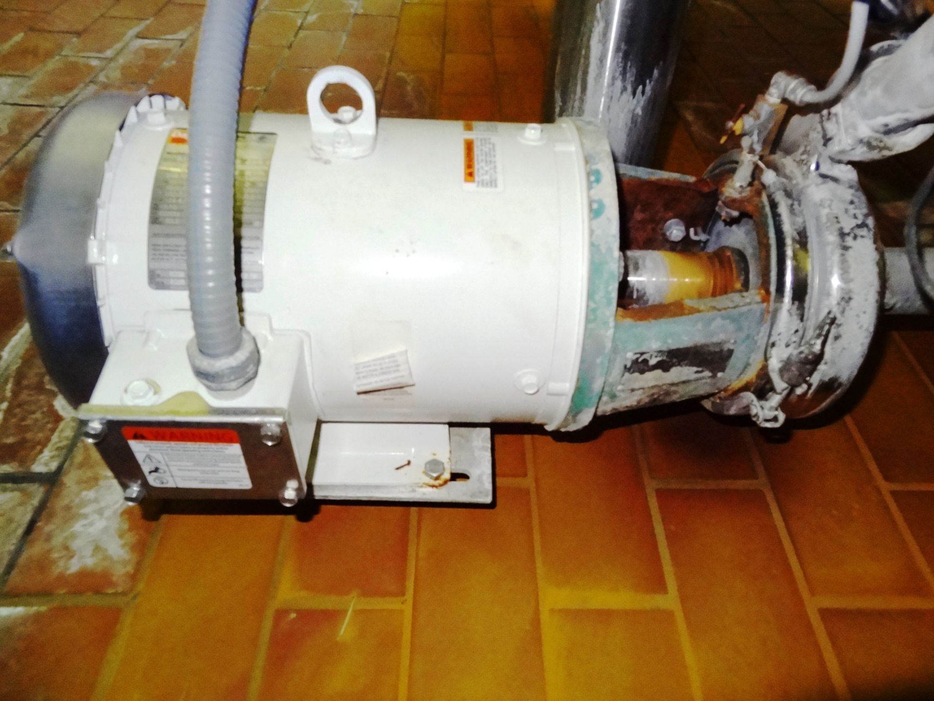 Tri-Clover Model C216MF18T-2 5 HP Centrifugal Pump, S/N: J4710