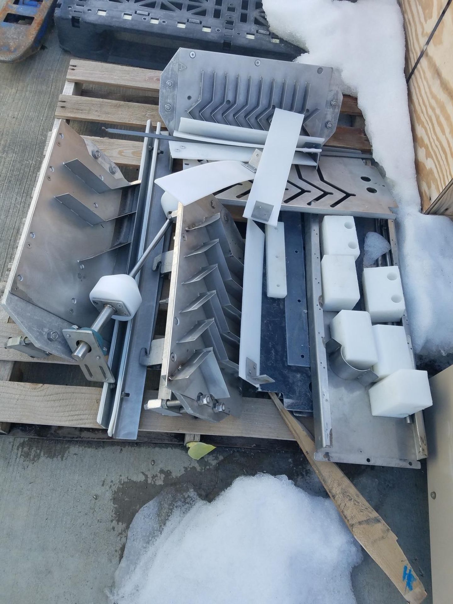ABI Guillotine Cutter Conveyor, 23" X 8' Sanitary Belt Conveyor, W/ (2) Scone Cutti | Rig Fee: $400 - Image 9 of 9