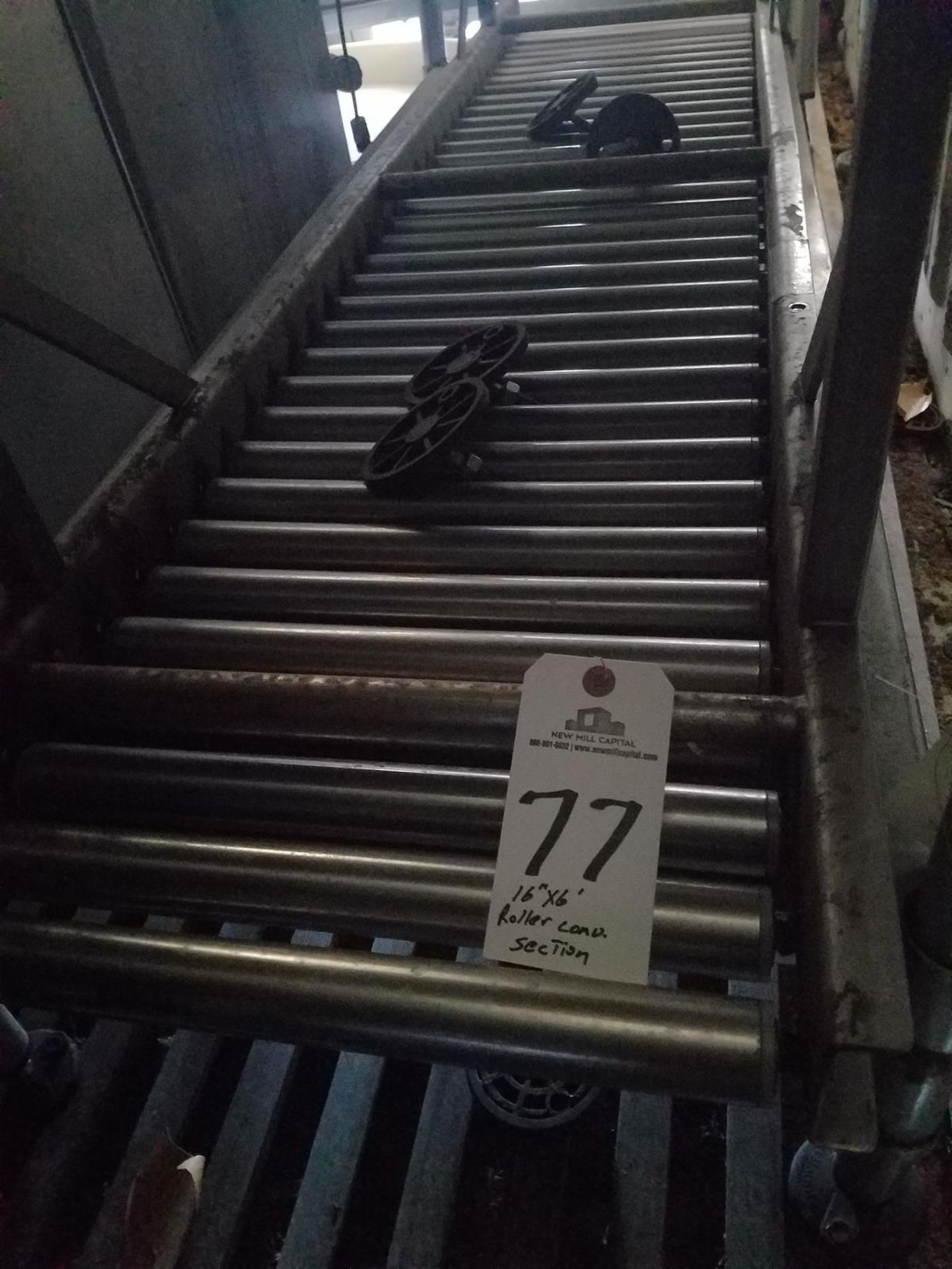 Roller Conveyor Section, 16" x 6' | Rig Fee: $100