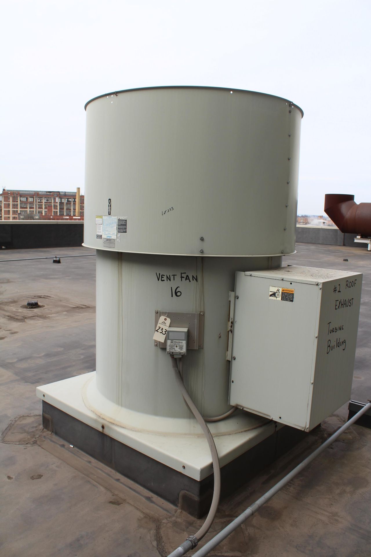 Greenheck, Tube Axial Roof Exhaust Fan, M# TAUB-48H-50, S/N 07K02450 | Rig Fee: $400