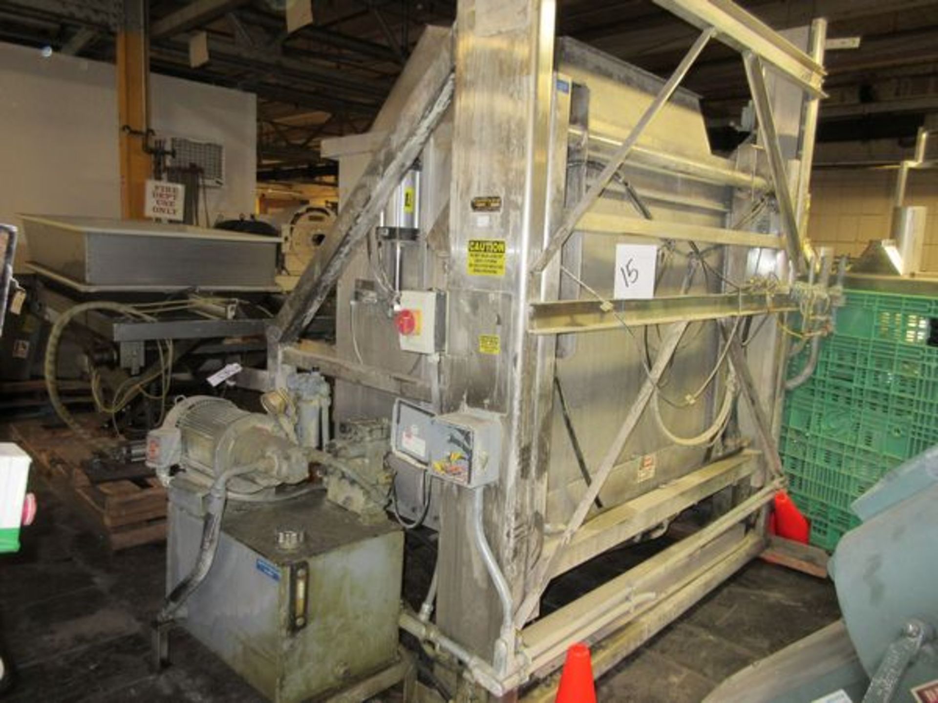 Kamflex #2000 Tote Hero/Refeed Dump Station, s/n 20001082, 51" Rolls, 3 HP | Rig Fee: $50 - Image 6 of 8