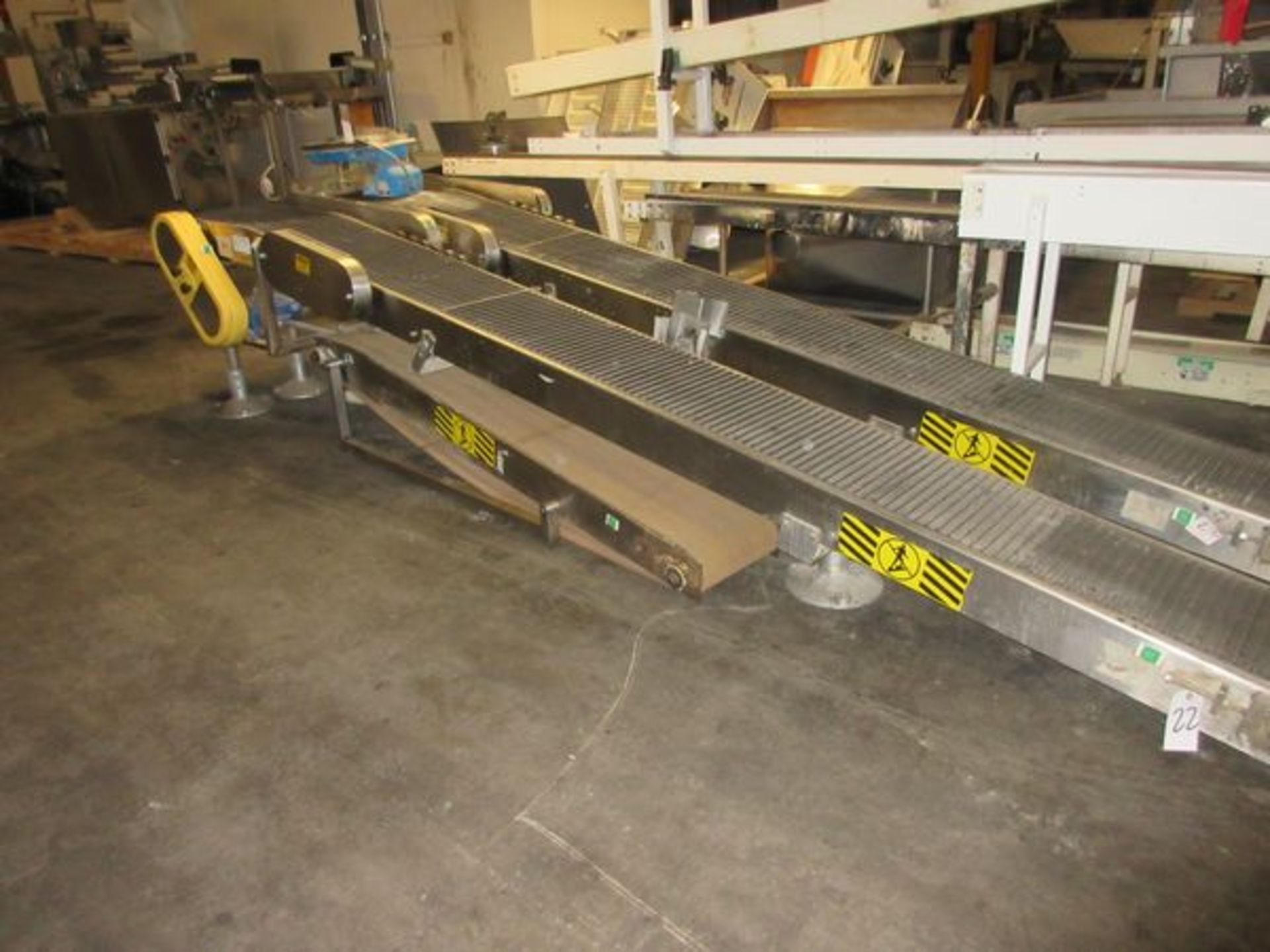 Multi-Conveyor Power Incline Belt Conveyor, 14" x Approx. 13', .5 HP | Rig Fee: $50