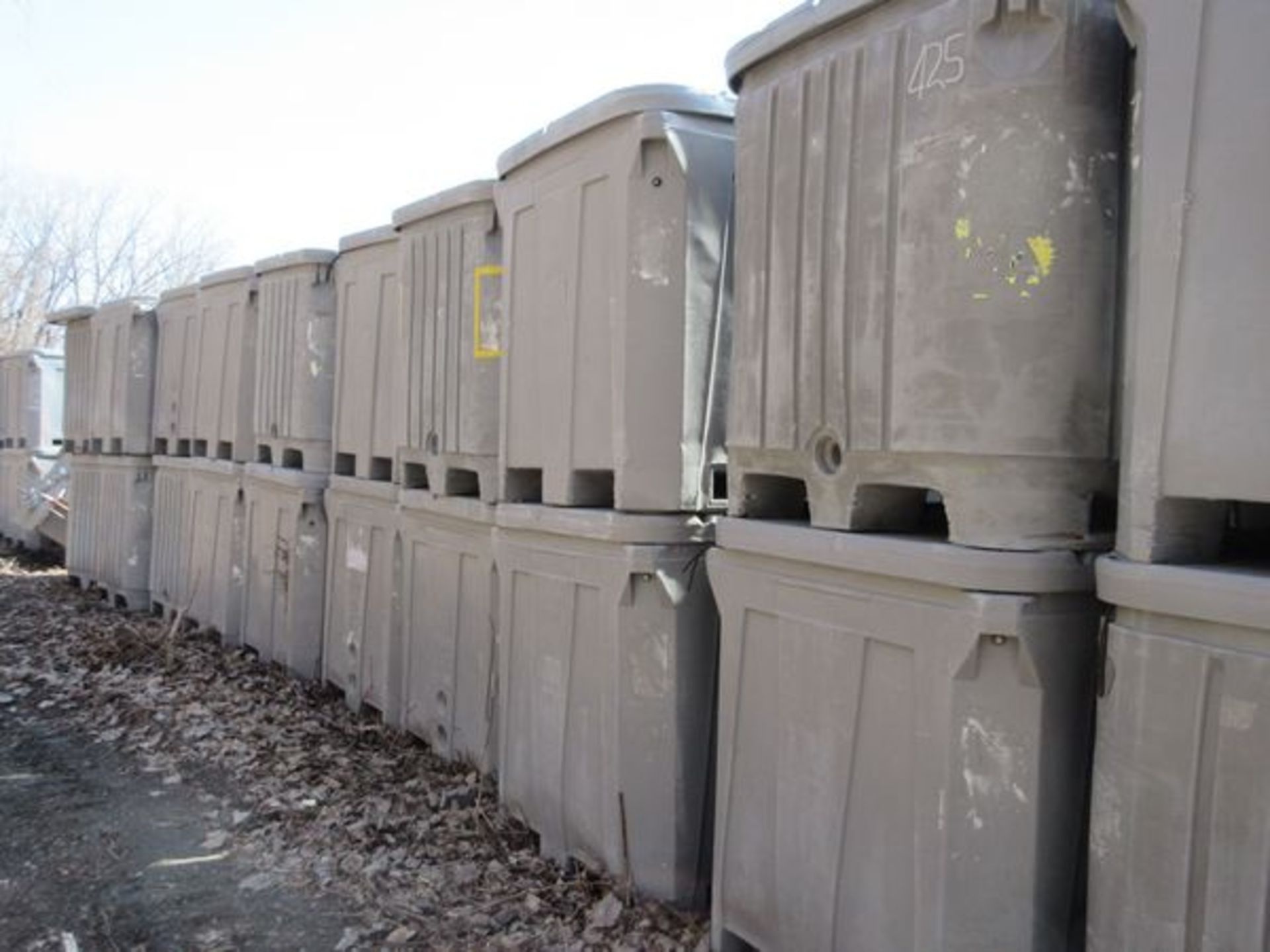 LOT (10) Xactics 3' x 4' Plastic Covered Bins Food Grade Totes Used at Unliver to | Rig Fee: $25 - Image 2 of 2