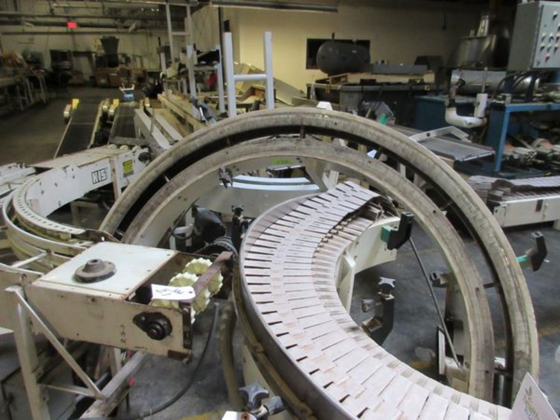 LOT Asst. Curved & Straight Powered Cleat Conveyors in Area, Approx. (11) Pcs. Tot | Rig Fee: $150 - Image 7 of 7