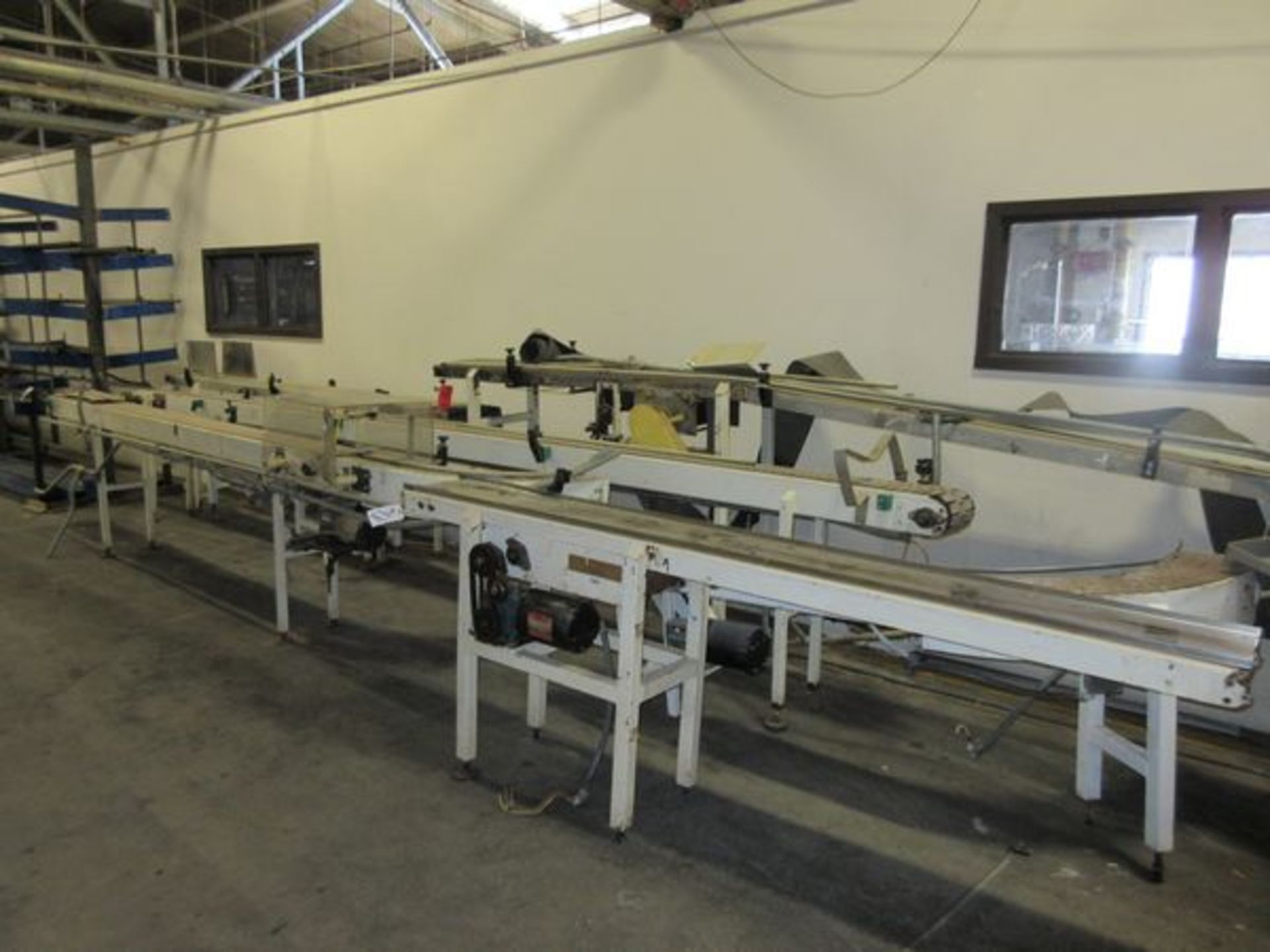 LOT (7) Asst. Sections of Power Plastic Cleat & Belt Conveyor, 10" x 100", 9" x 20 | Rig Fee: $50