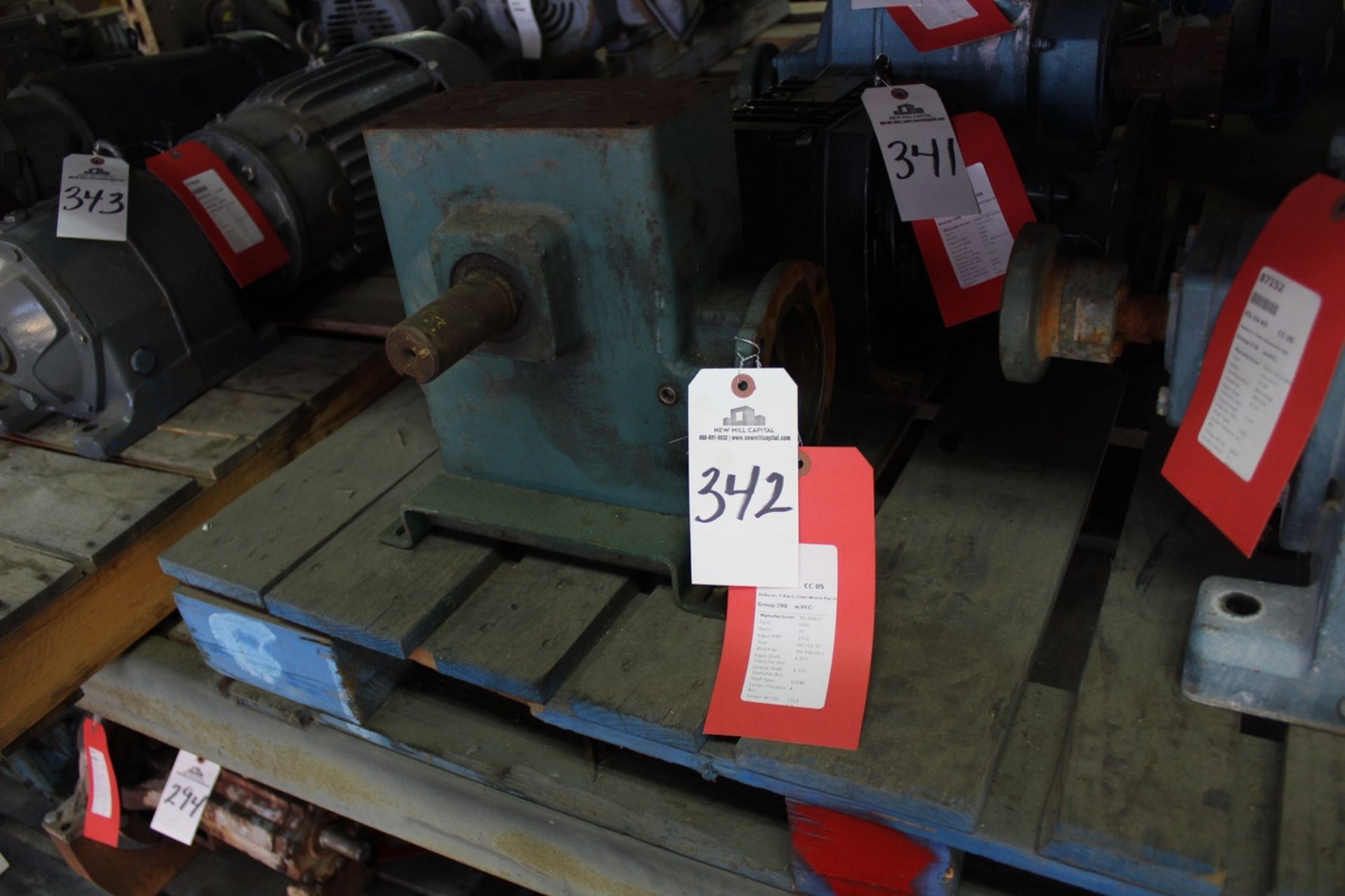 Reliance reducer, Size 56/350-30, Model MR 94670L1, 30 Ratio, 2.7 HP, 56 Frame, 1.0 | Load Fee: $5