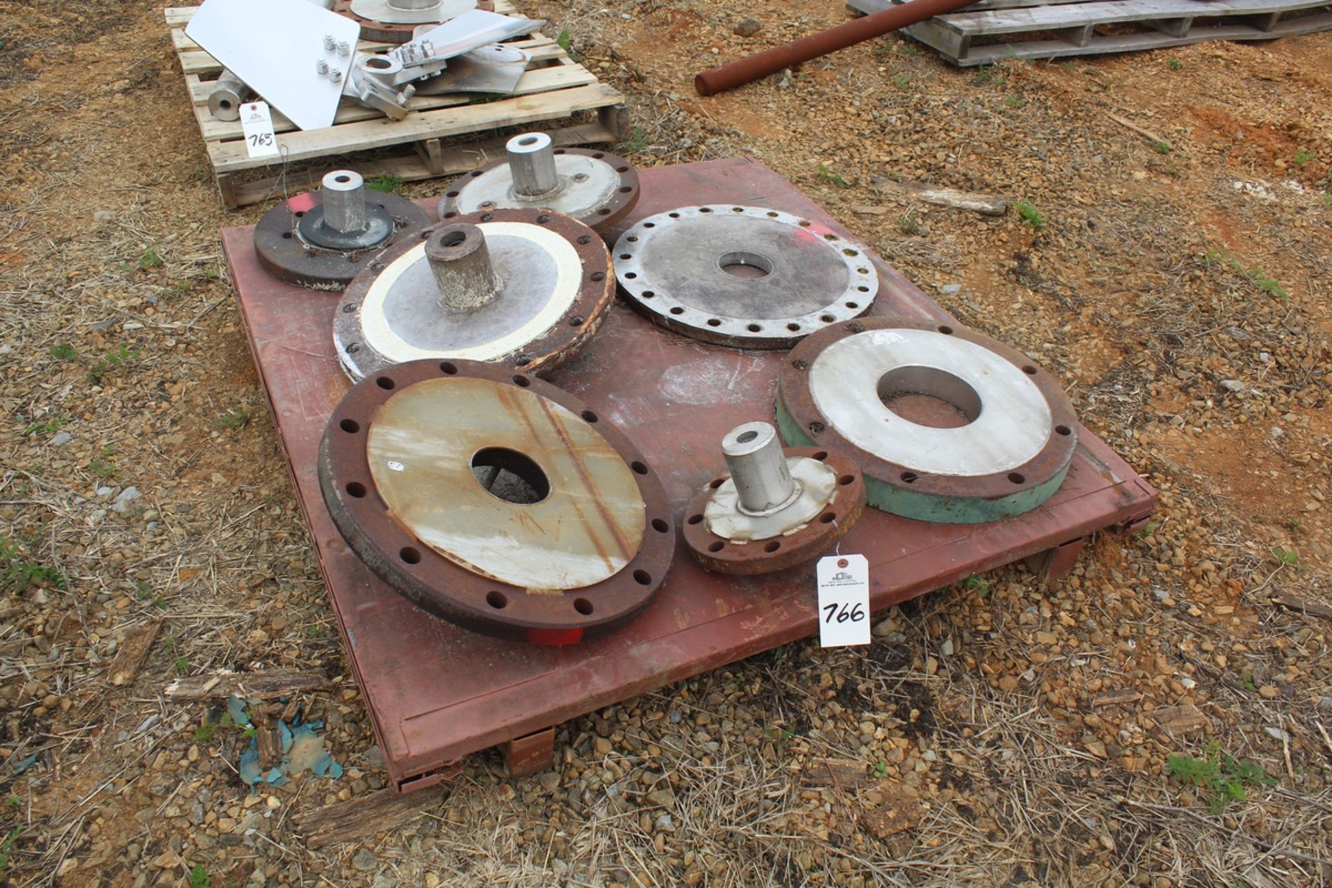 Misc mixer parts - Flanges, 7 ea, ranging from 10" OD to 20" OD | Load Fee: $5