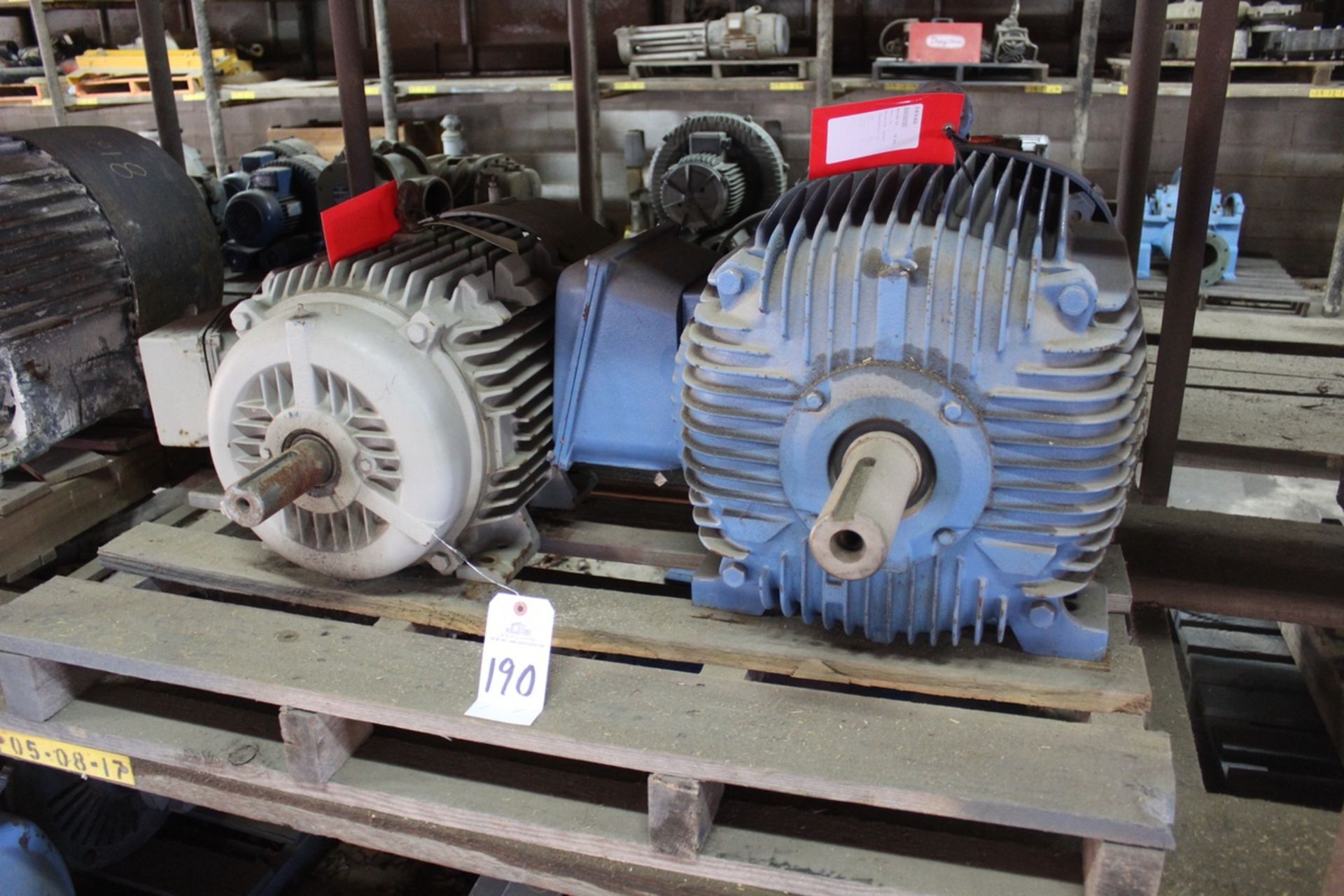 1 ea. 75 hp 1800 rpm 364T 575V TEFC (WEG), 1 ea. 30 hp 1800 rpm 286T 460V TEFC (Sie | Load Fee: $5