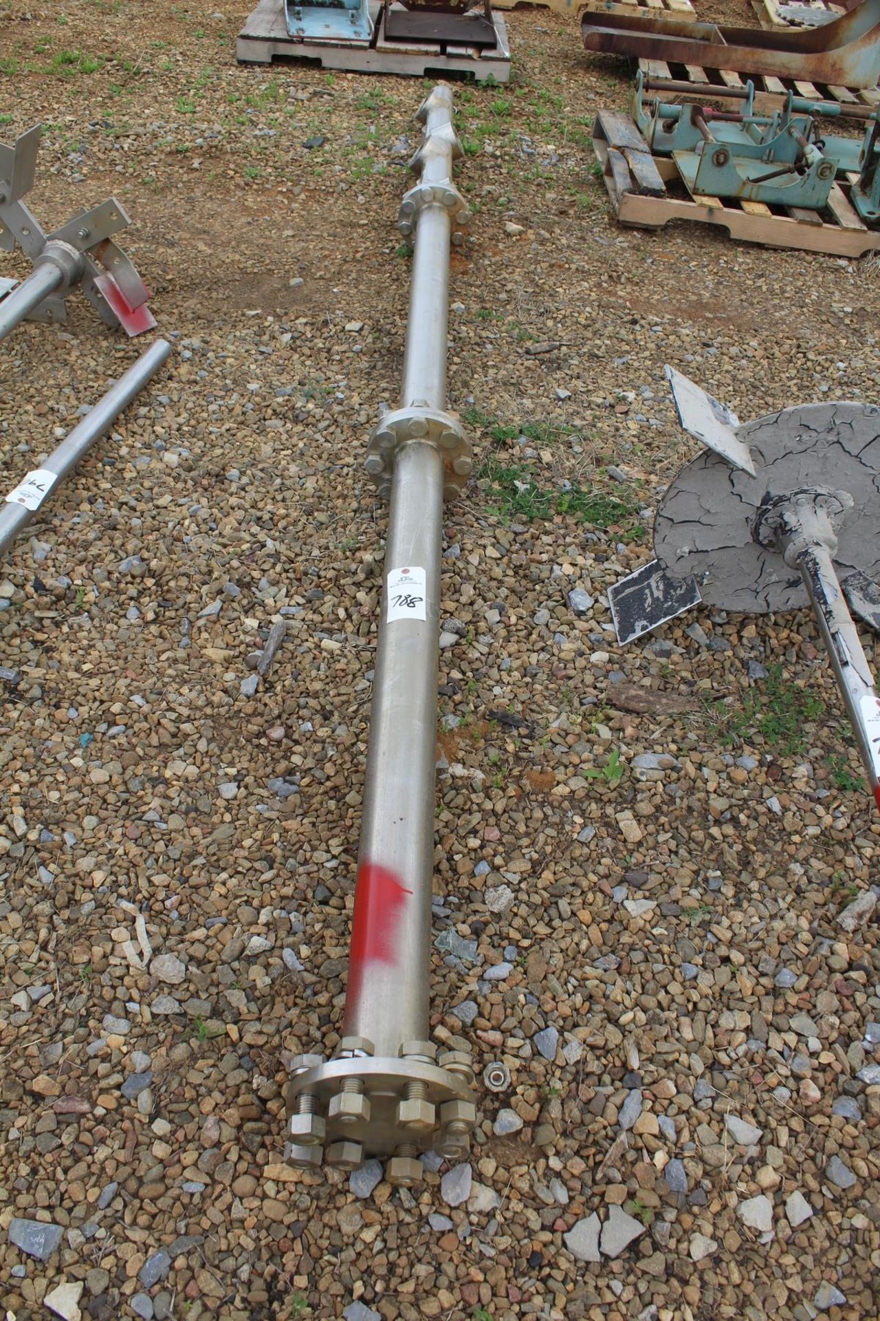 Misc mixer parts - mixer shaft, 316SS, 162" L x 4' OD | Load Fee: $5