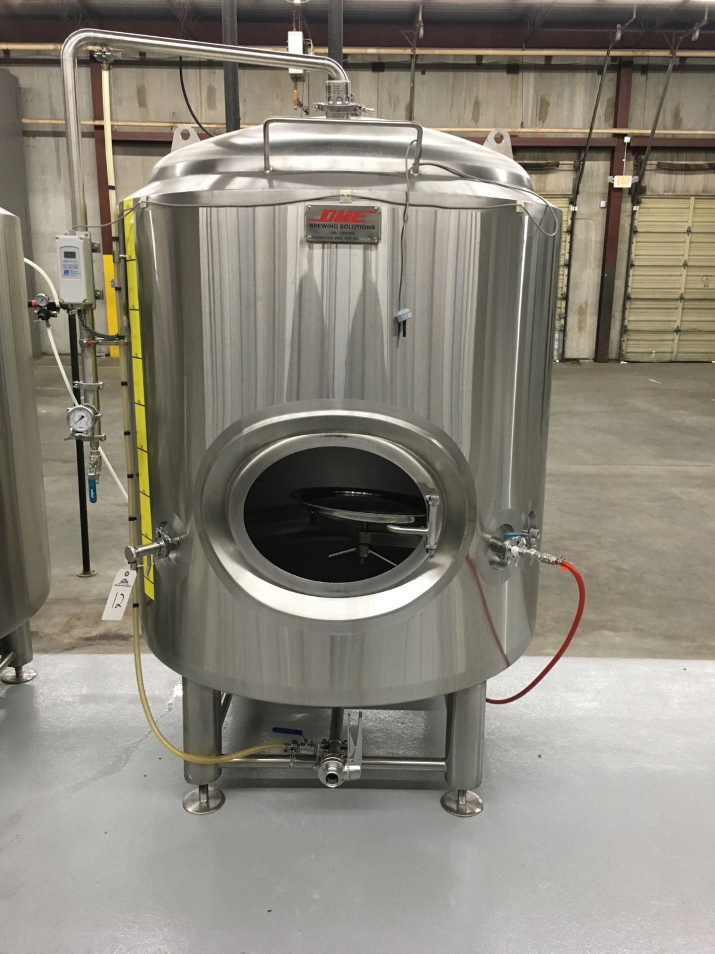 2015 DME 10 BBL Stainless Steel Brite Tank, Jacketed, | Subject to Bulk Lot 1 | Rig Fee: $325