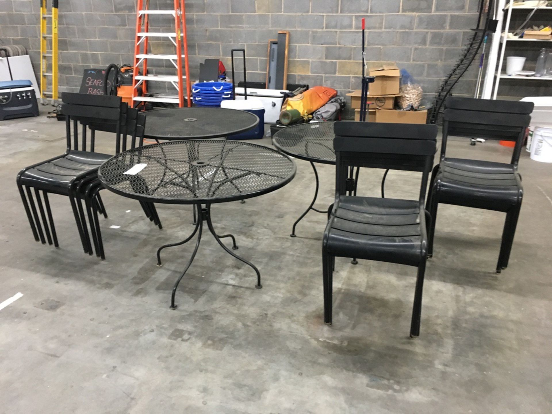 (3) Patio Tables and (12) Patio Chairs | Rig Fee: $25 or may hand carry - Image 2 of 2